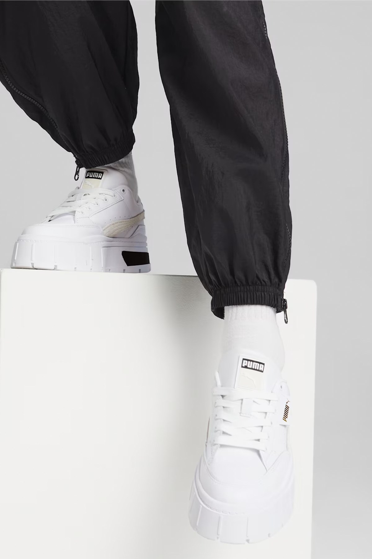 Puma Puma Beyaz Mayze Stack Kadın Spor Ayakkabı 38436301 Sneaker | Flo Beyaz - 3. görsel