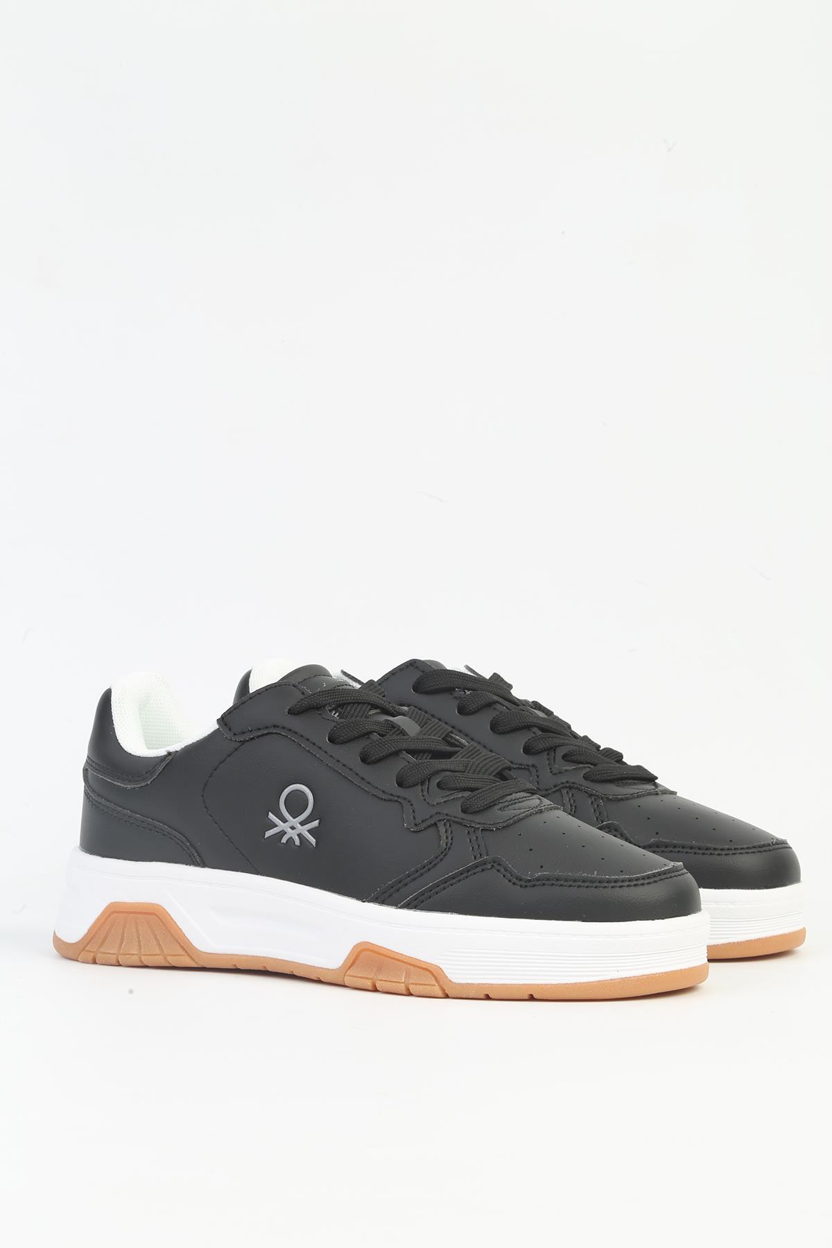 ® Siyah Beyaz Kadın Spor Ayakkabı İTHAL BNI-11220 - Görsel 3