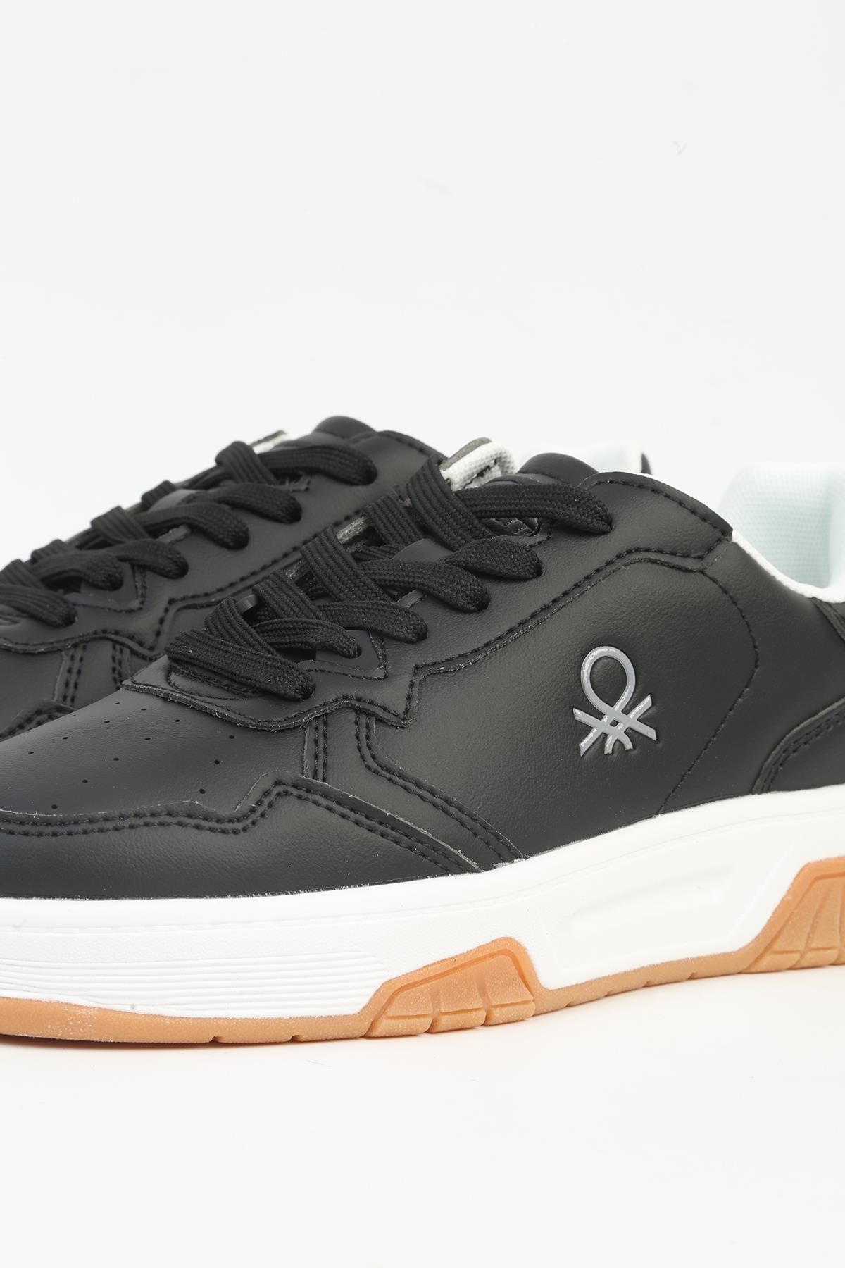 ® Siyah Beyaz Kadın Spor Ayakkabı İTHAL BNI-11220 - Görsel 5