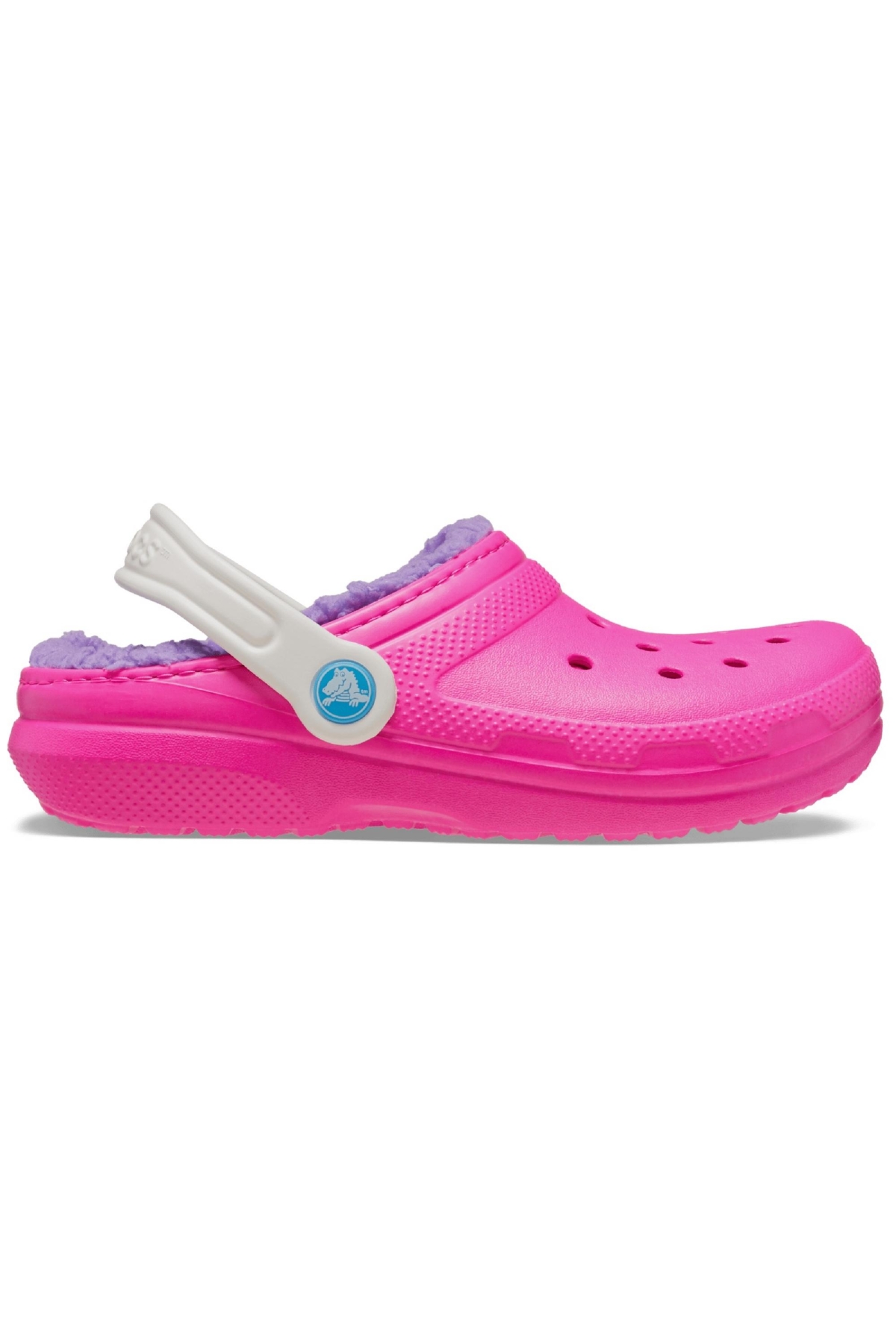 207010 Classic Lined Clog K Pembe Çocuk Terlik - Görsel 3