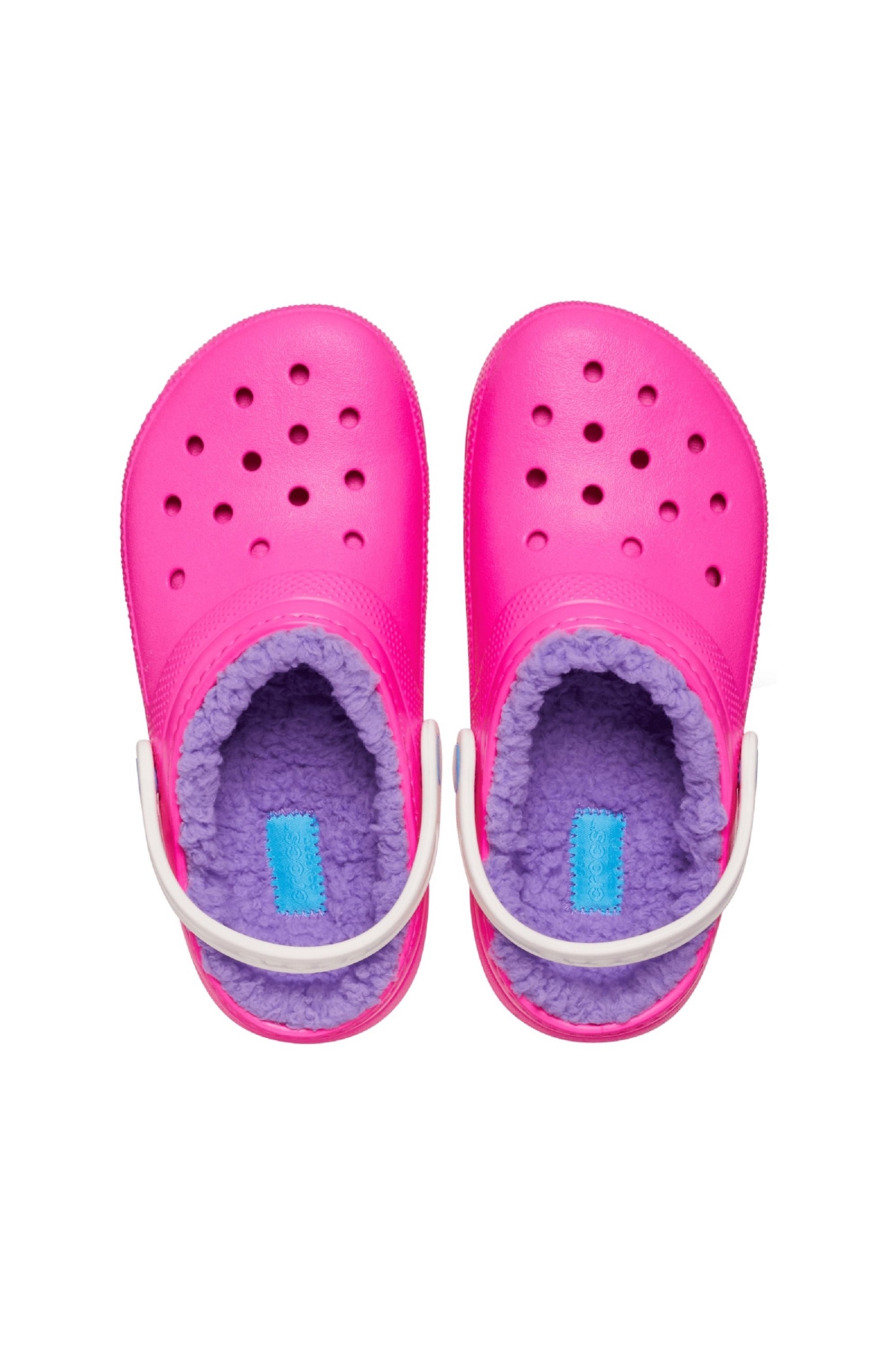 207010 Classic Lined Clog K Pembe Çocuk Terlik - Görsel 4