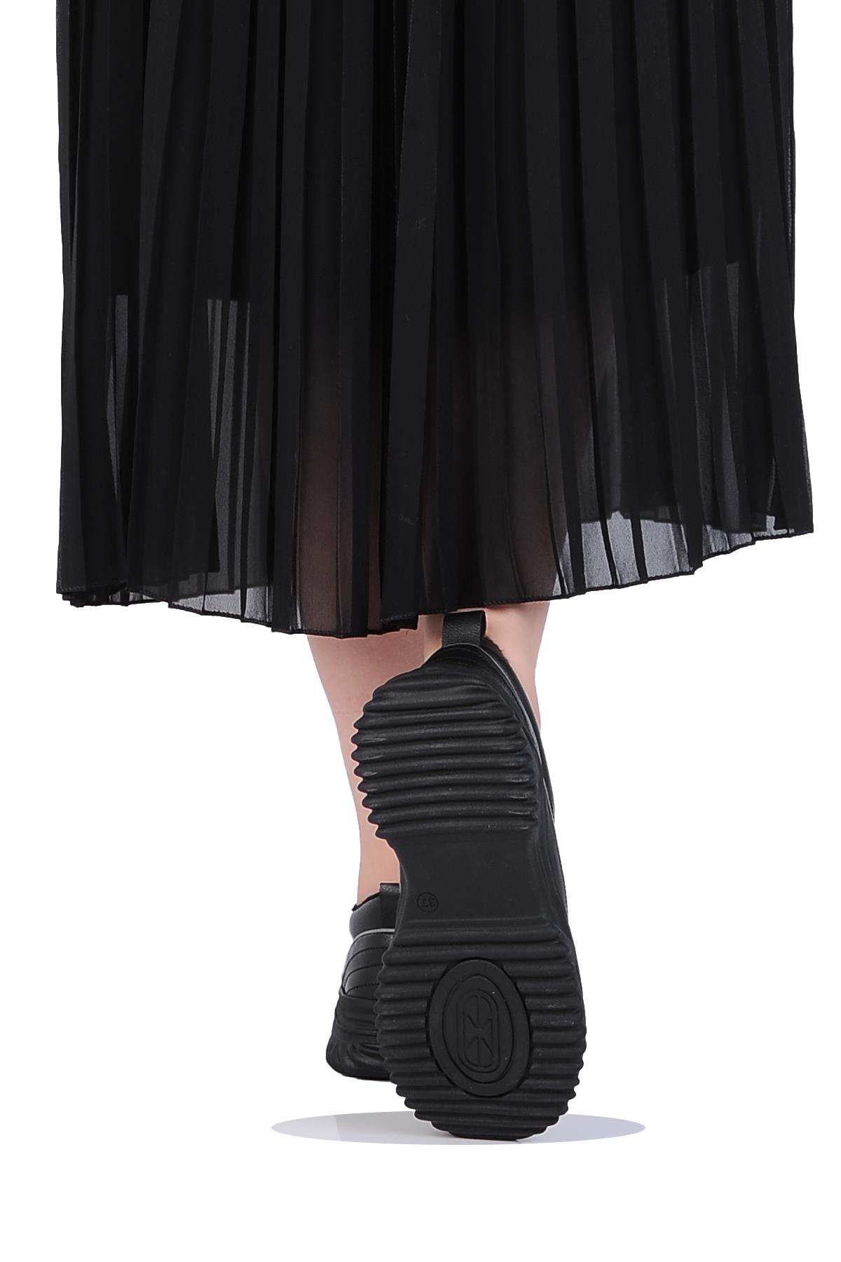 London K108950 Siyah Exclusıve Kadın Kışlık Casual Ayakkabı - Görsel 4