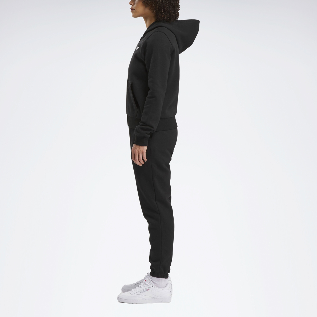 Reebok RI SL FLEECE FZ Siyah Kadın Eşofman Üstü