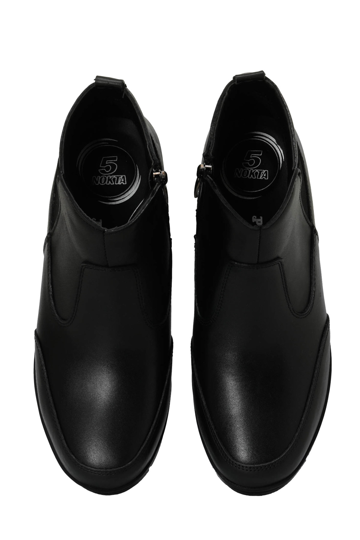 Polaris 5 Nokta 104592.Z4PR Siyah Kadın Dolgu Topuk Bot - Görsel 5