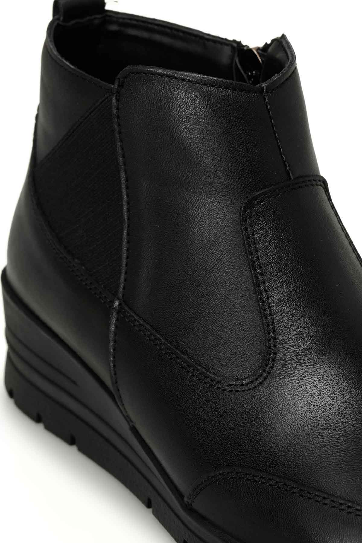 Polaris 5 Nokta 104592.Z4PR Siyah Kadın Dolgu Topuk Bot - Görsel 8