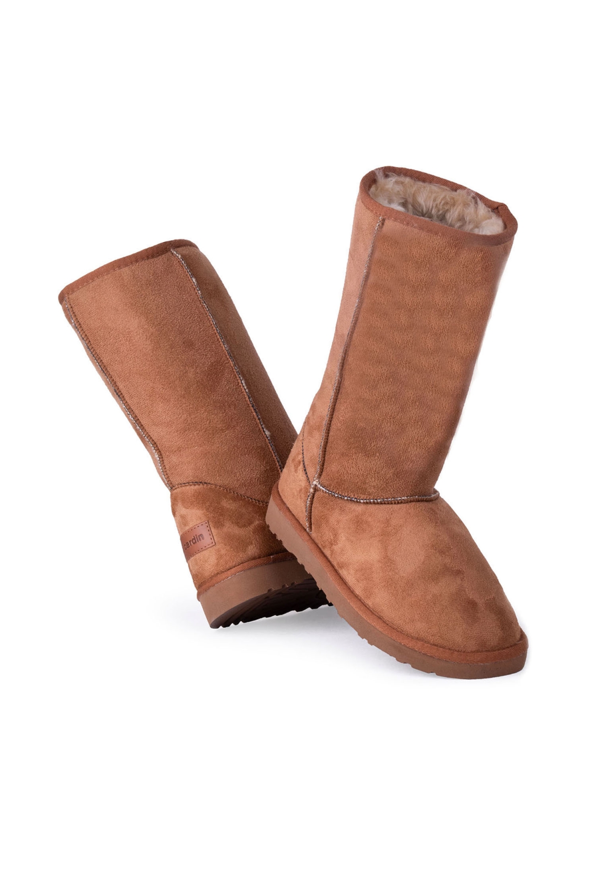 52124 Kadın Uzun Nubuk Bot Taba - Görsel 5