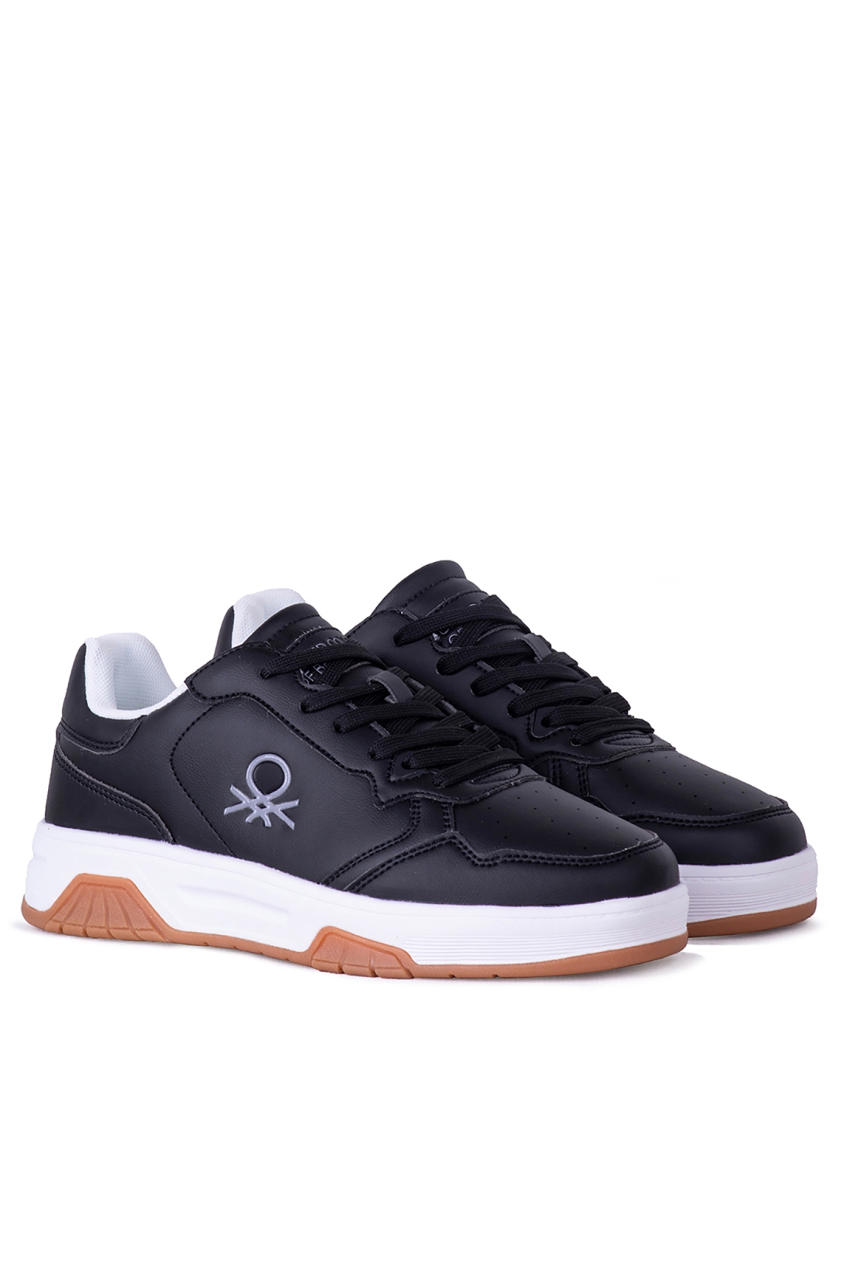 11219 Erkek Günlük Sneaker Ayakkabı Siyah Beyaz - Görsel 3
