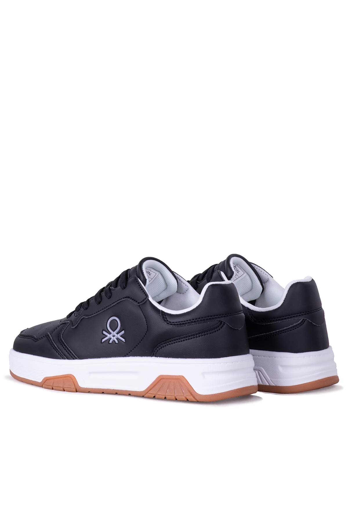 11219 Erkek Günlük Sneaker Ayakkabı Siyah Beyaz - Görsel 4