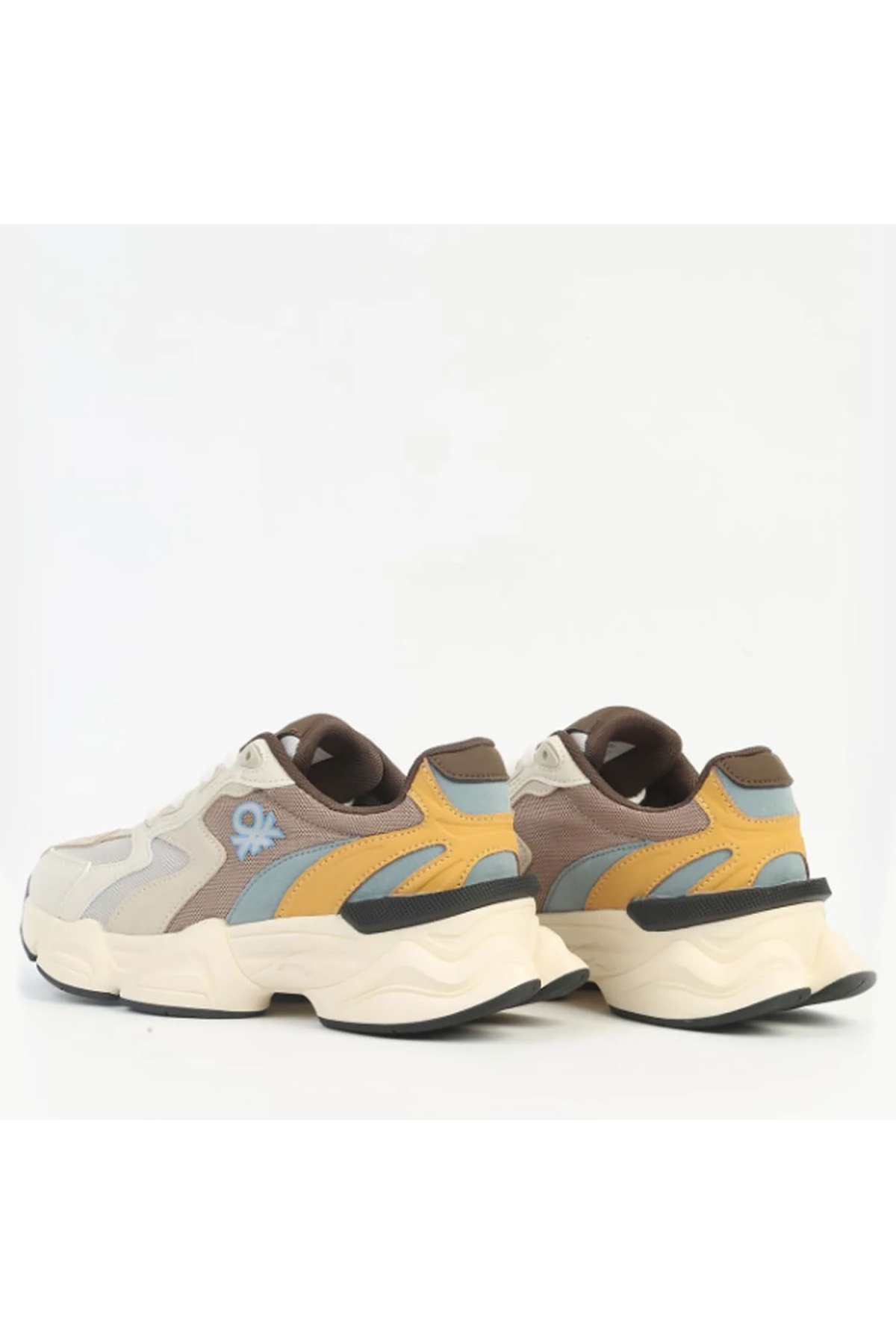 11121 Kadın Günlük Sneaker Ayakkabı Bej - Görsel 4