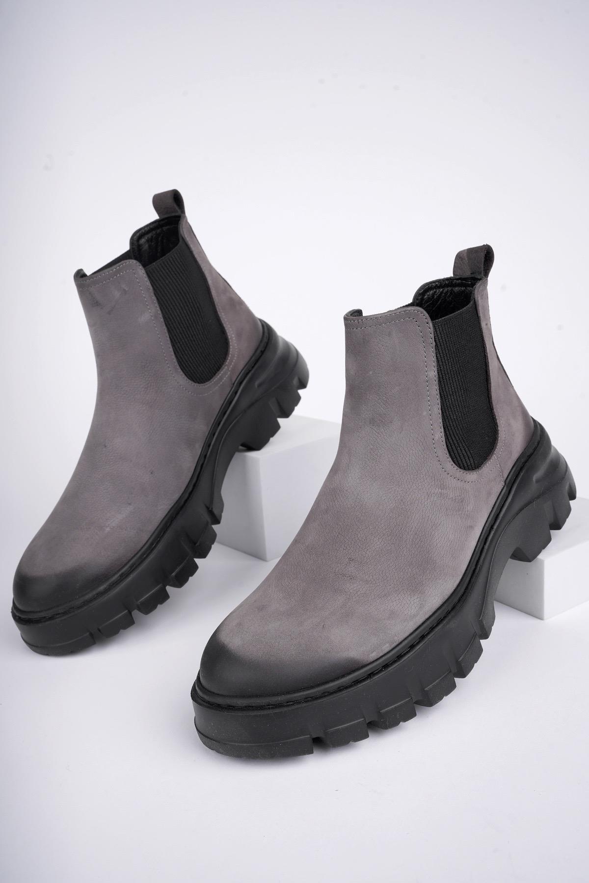 RAGNAR Garantili Hakiki Deri Kalın Taban Erkek Chelsea Bot - Görsel 3