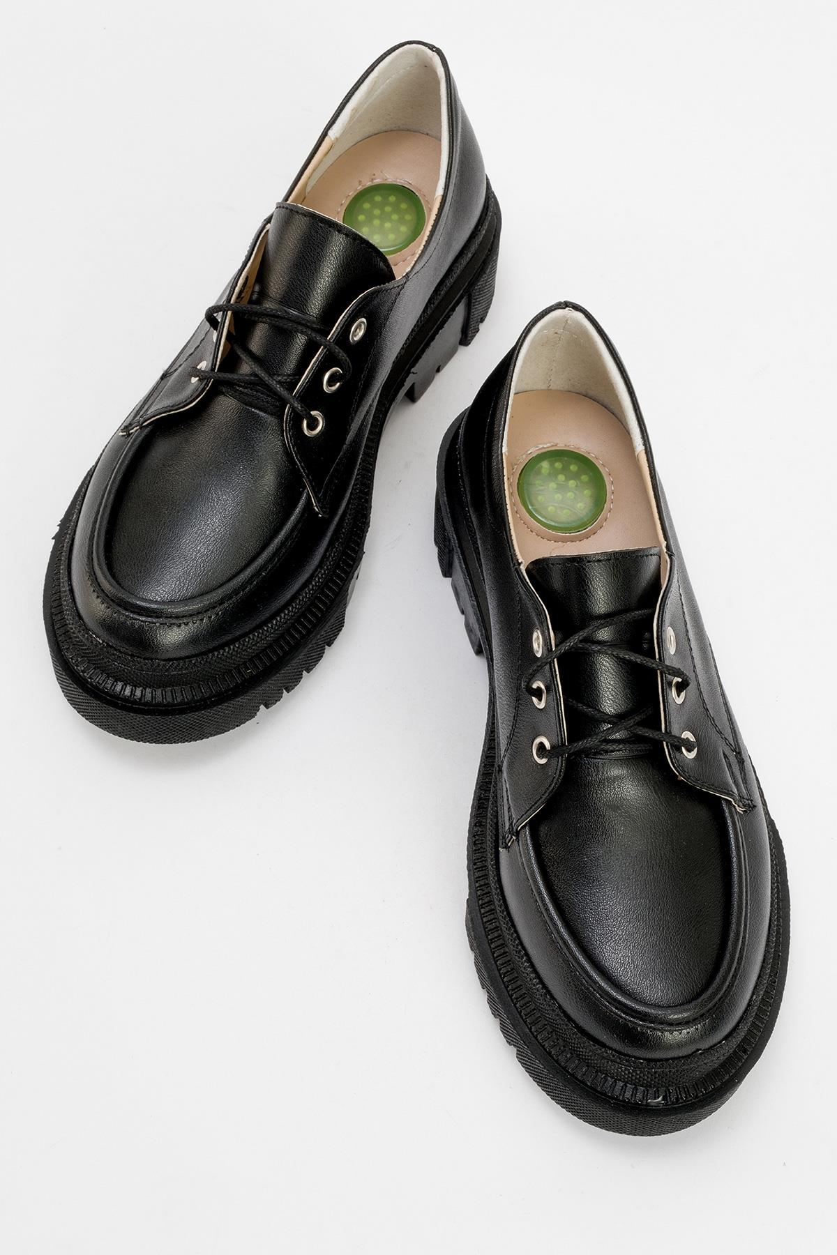 Kadın Günlük Ayakkabı SİYAH CİLT - Görsel 5