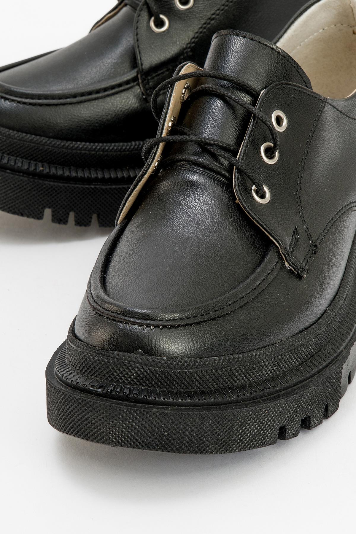 Kadın Günlük Ayakkabı SİYAH CİLT - Görsel 6