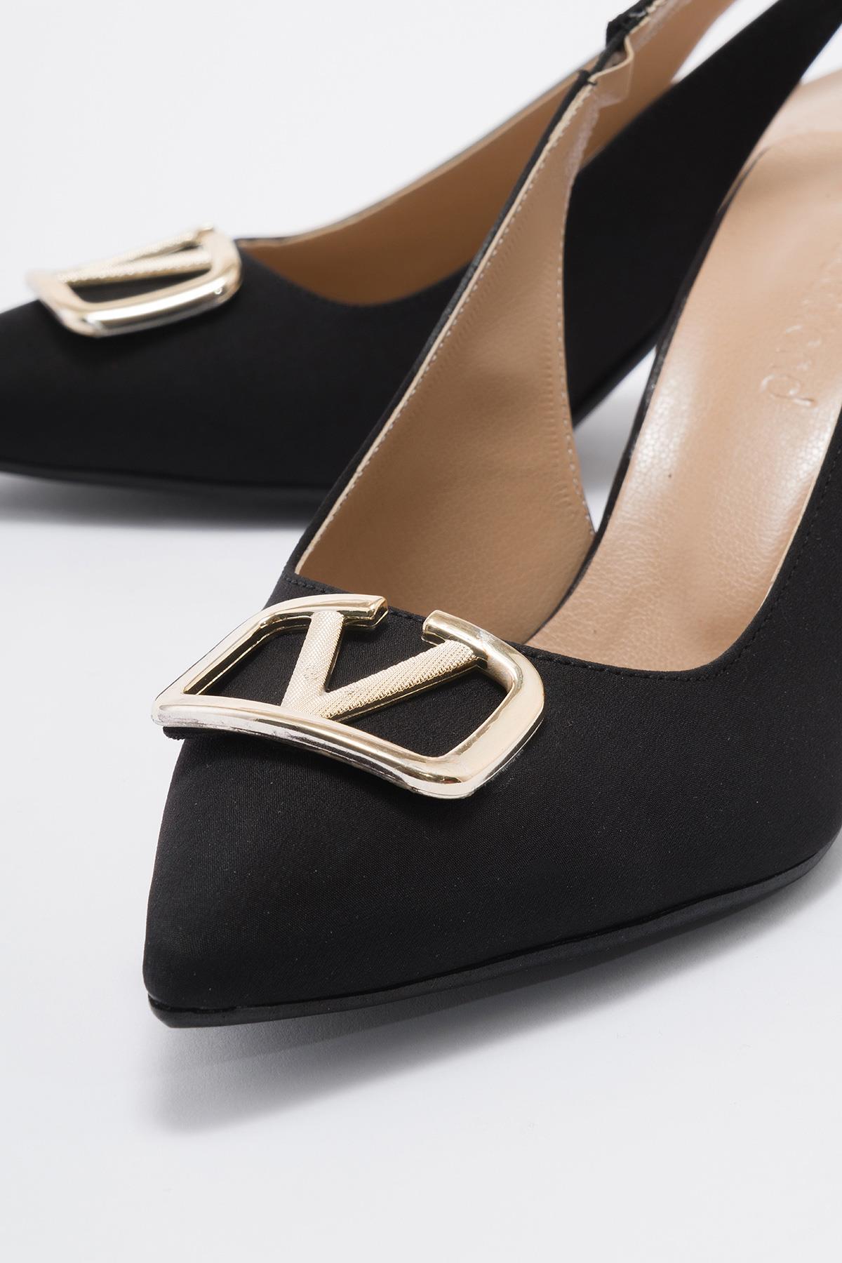 Kadın Sivri Burunlu Stiletto SİYAH ZRA - Görsel 4