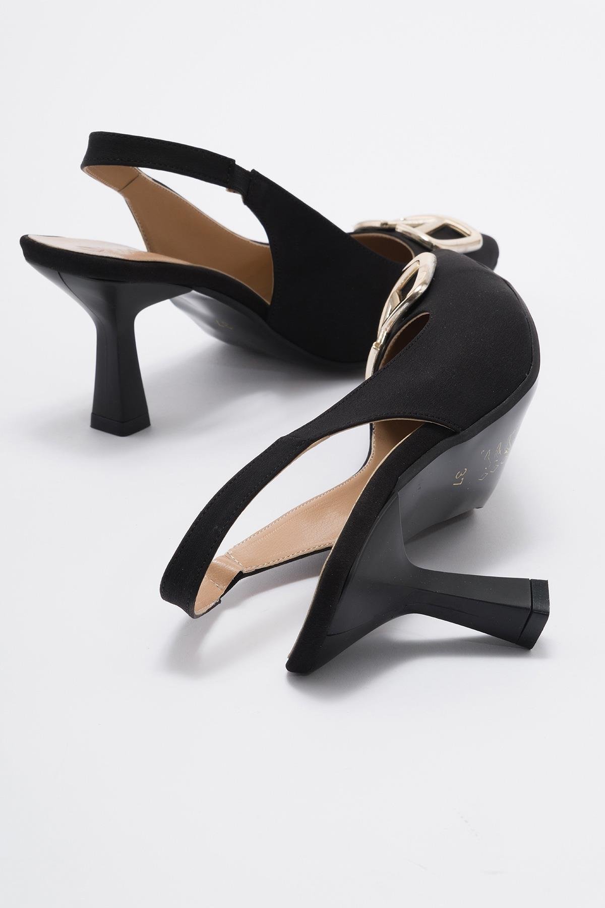 Kadın Sivri Burunlu Stiletto SİYAH ZRA - Görsel 5