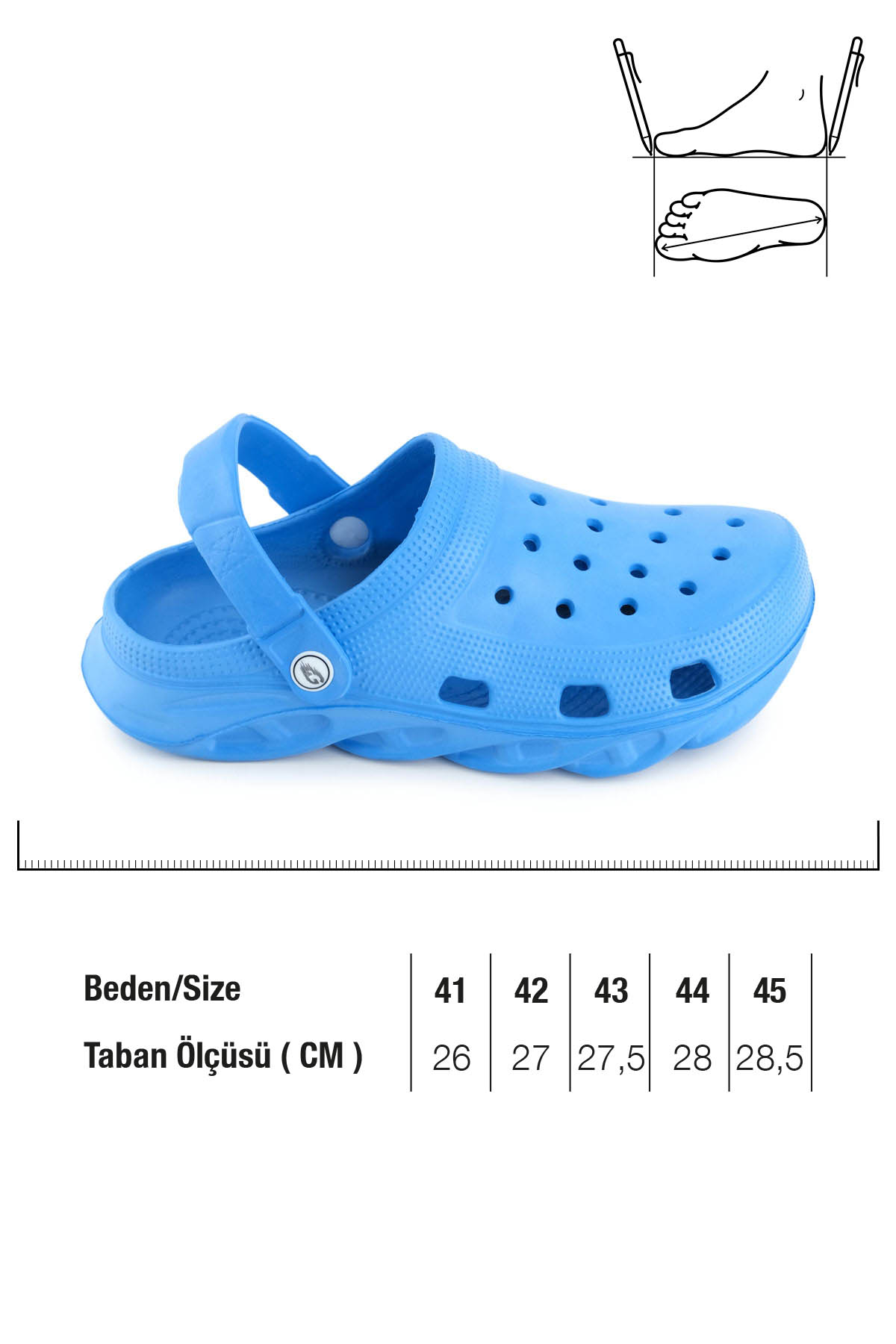 Erkek Yazlık Eva Islak Zemine Uygun Ev Bahçe Sabo Sandalet Terlik - Görsel 4