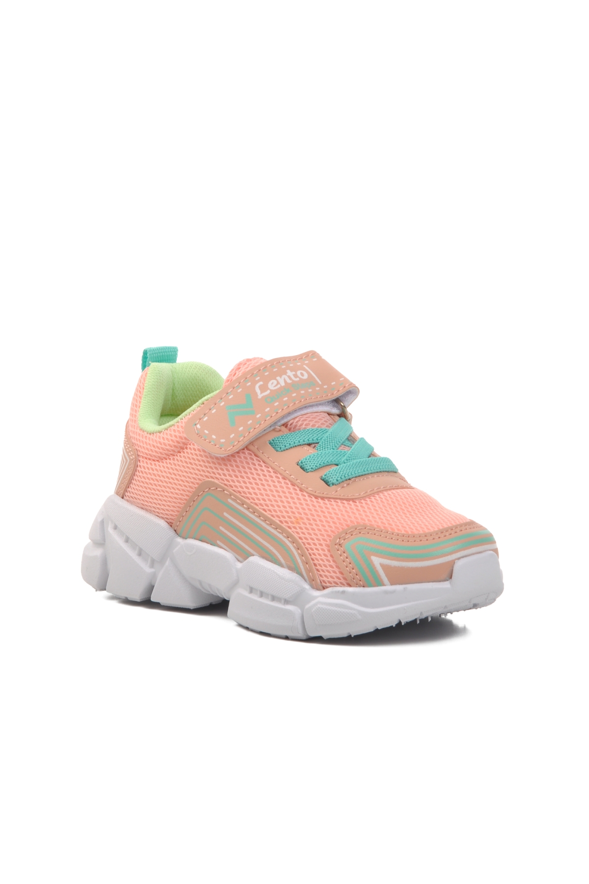 A-36-P Pudra-Yeşil Çocuk Spor Ayakkabı - Görsel 4