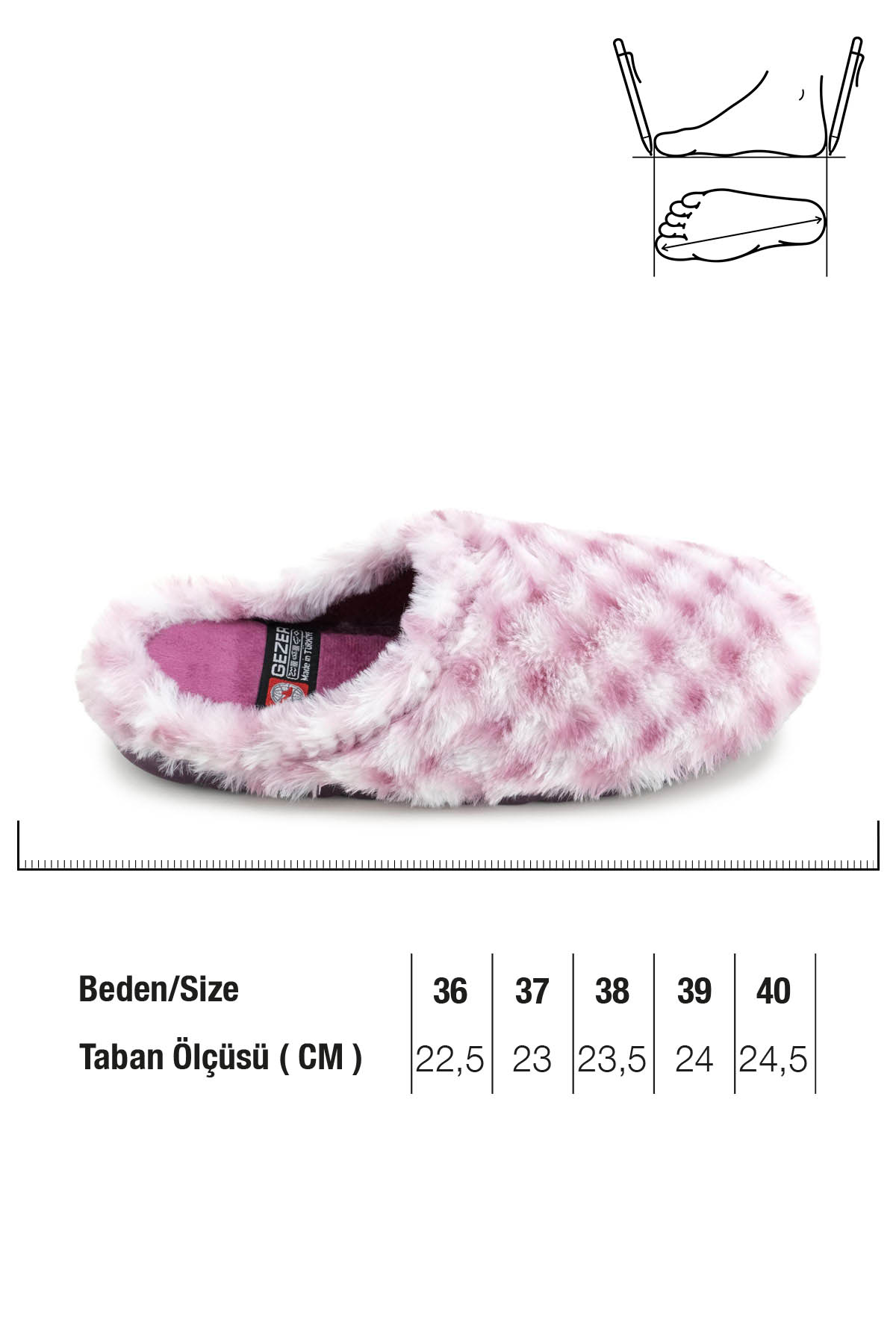 Kadın Kışlık Ev Bahçe Gondol Rahat Taban Terlik - Görsel 3