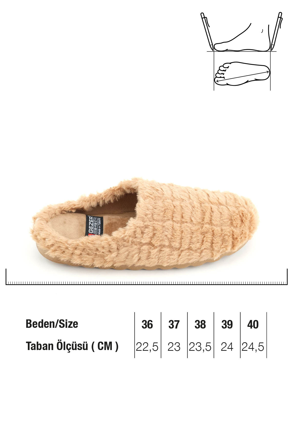 Kadın Kışlık Ev Bahçe Rahat Taban Gondol Terlik - Görsel 3