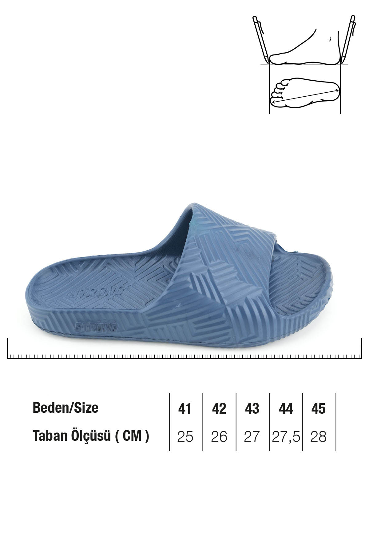 Erkek Yazlık Eva Ev Bahçe Banyo Esnek Islak Zemine Uygun Terlik - Görsel 3