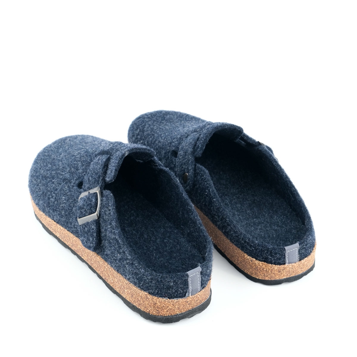 Gezer Gezer Lacivert Erkek Kışlık Mantar Taban Tek Toka Ayarlanabilir Rahat Taban Keçe Ev Bahçe Terlik Flo'da! Lacivert - 9. görsel