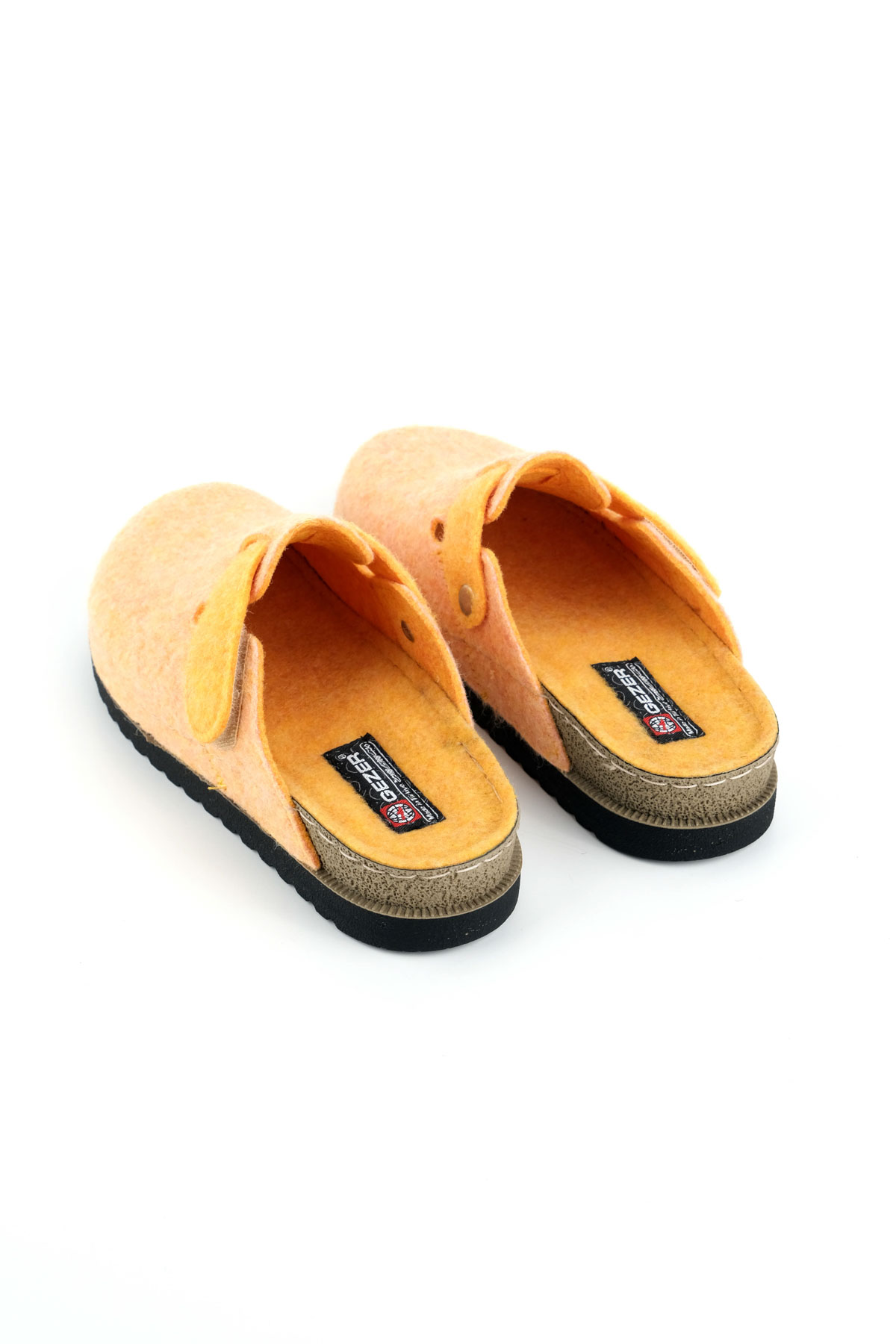 Kadın Kışlık Rahat Taban Cırtlı Ayarlanabilir Keçe Ev Bahçe Terlik - Görsel 6