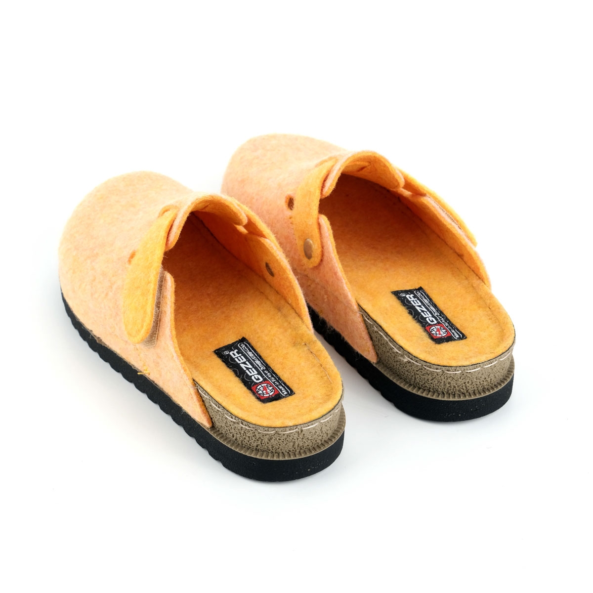 Kadın Kışlık Rahat Taban Cırtlı Ayarlanabilir Keçe Ev Bahçe Terlik - Görsel 9