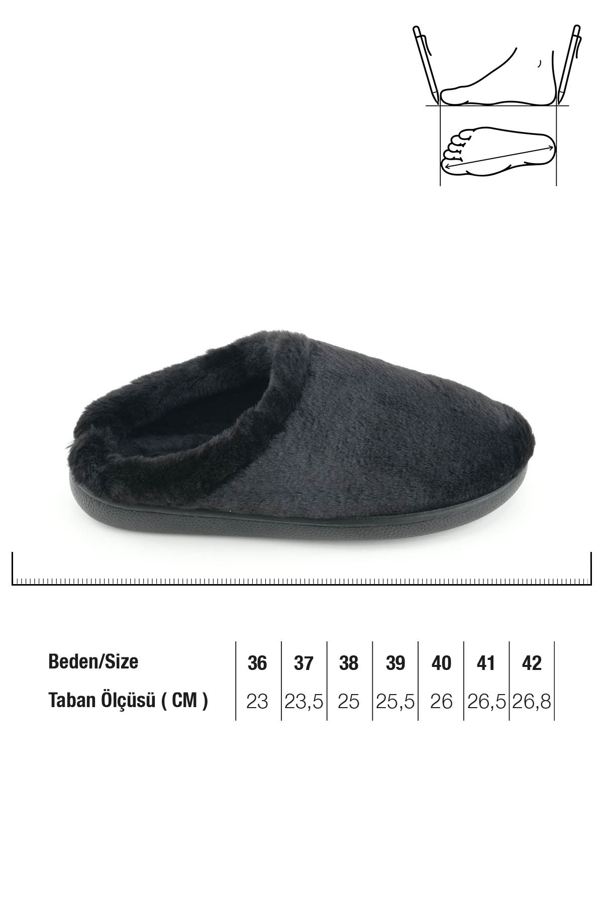 Kadın Kışlık Rahat Taban Ev Bahçe Gondol Terlik - Görsel 3