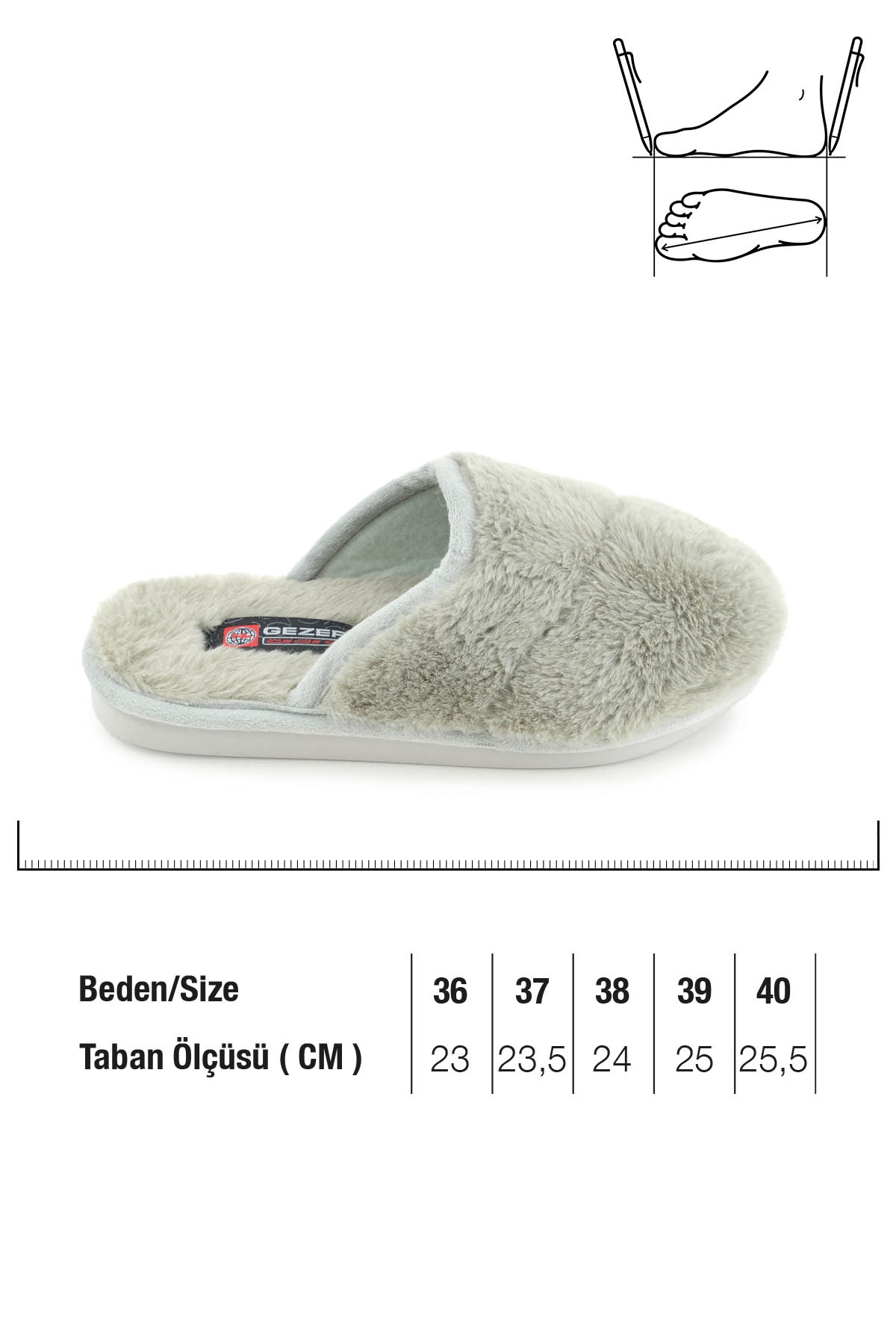 Kadın Kışlık Rahat Taban Ev Bahçe Terlik - Görsel 3