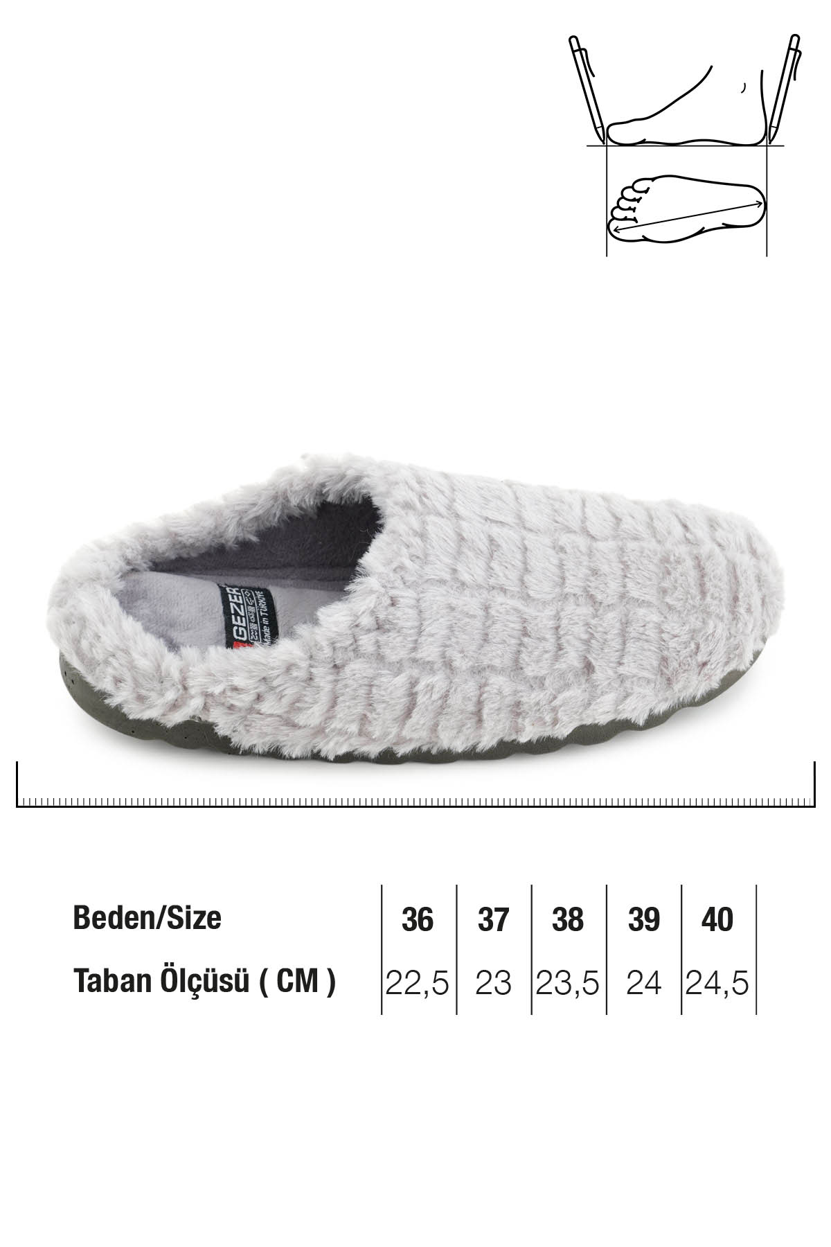 Kadın Kışlık Ev Bahçe Rahat Taban Gondol Terlik - Görsel 3