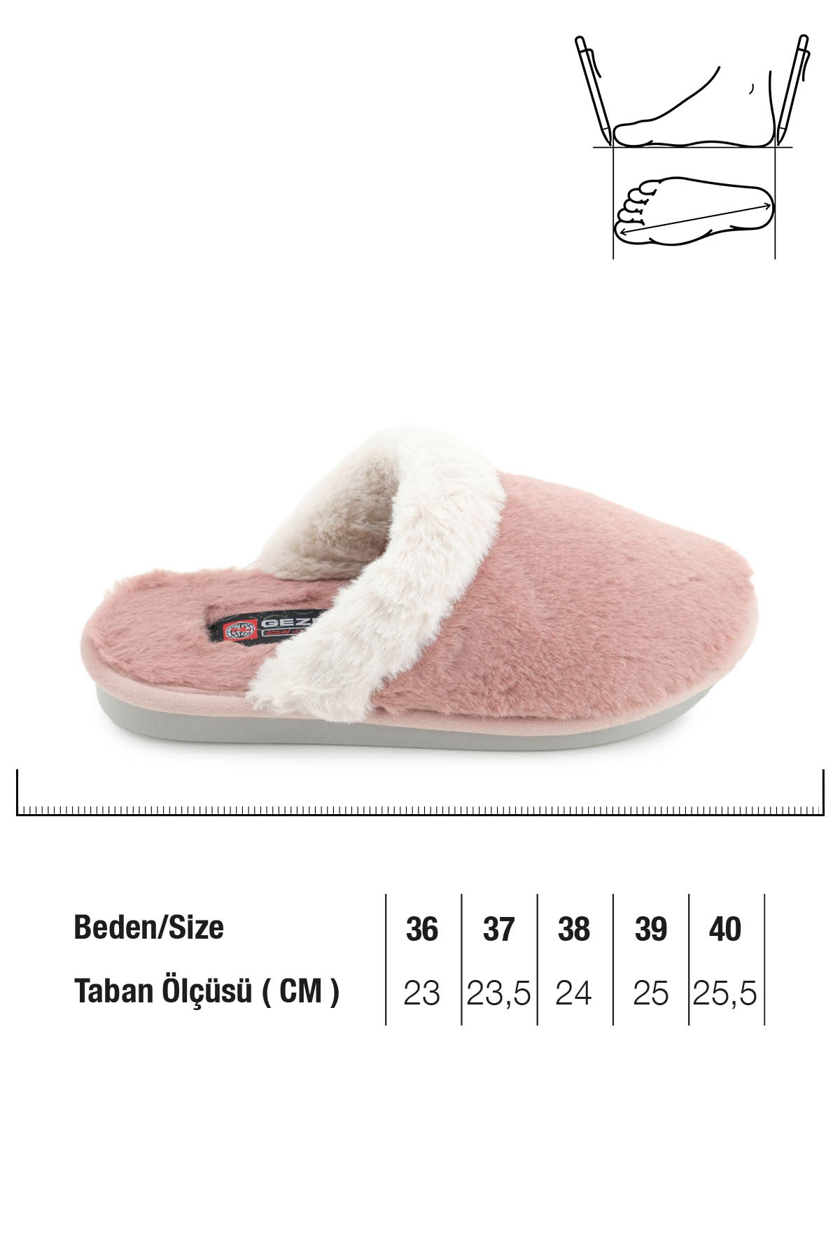 Kadın Kışlık Rahat Taban Ev Bahçe Peluşlu Terlik - Görsel 3