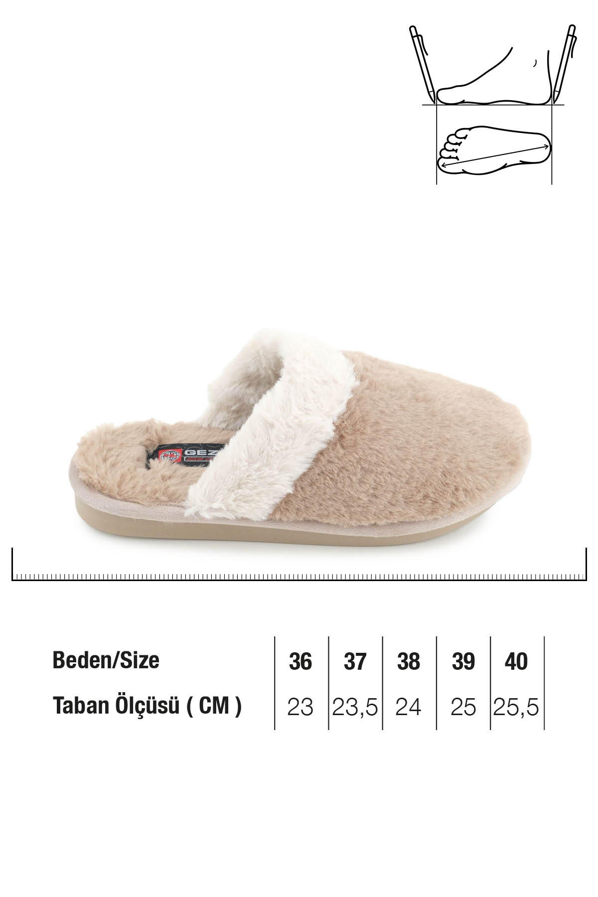 Kadın Kışlık Rahat Taban Ev Bahçe Peluşlu Terlik - Görsel 3