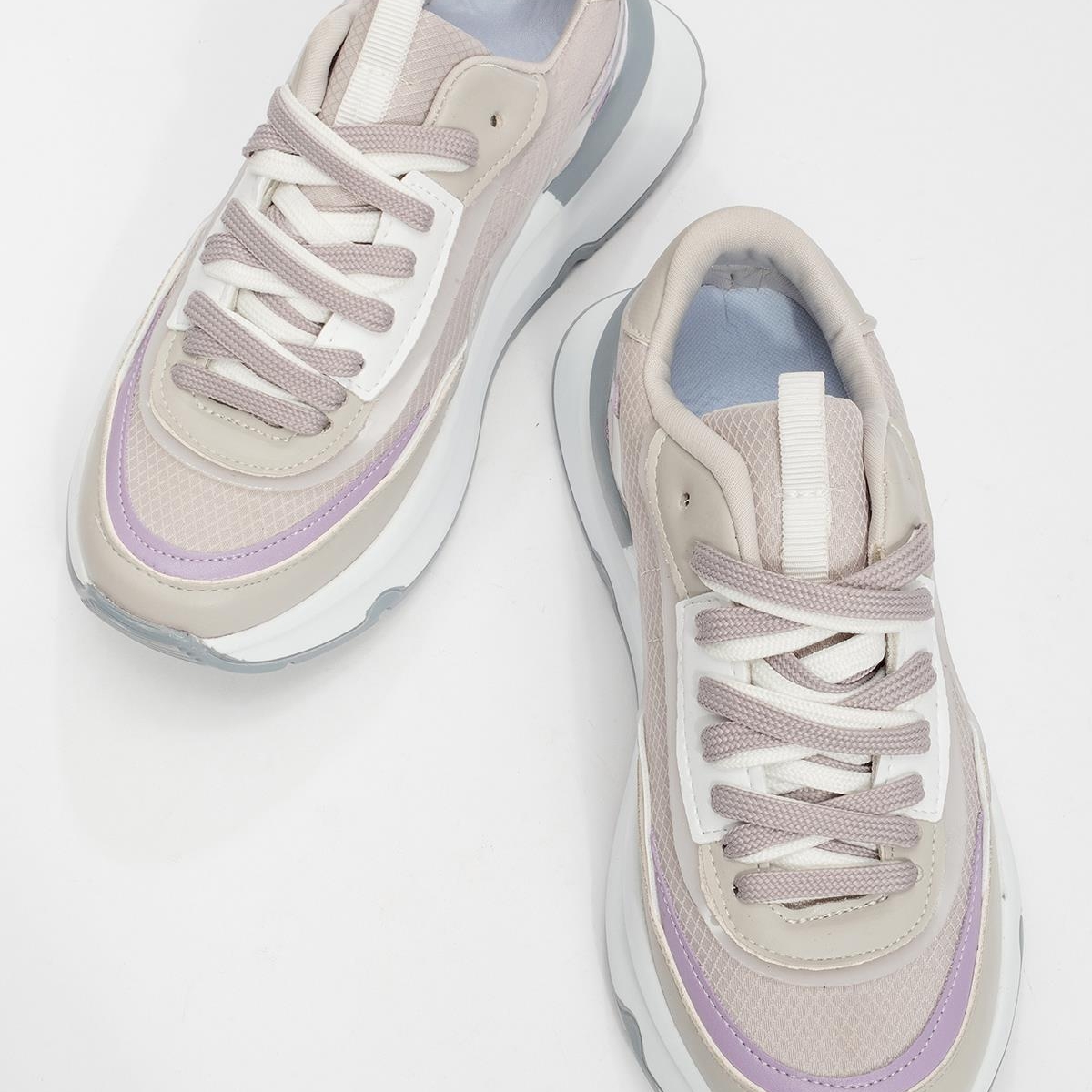 Bağcıklı Kadın Spor Ayakkabı GRİ - Görsel 7