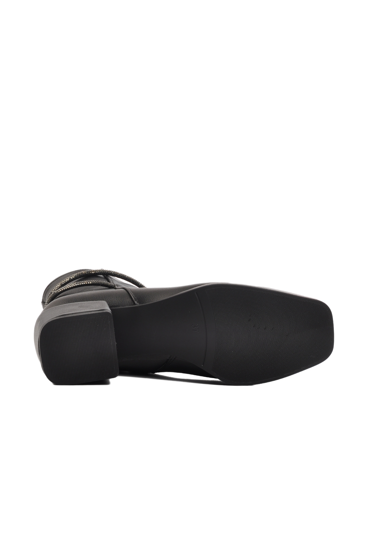 326168 Siyah Cilt Kadın Topuklu Bot - Görsel 6