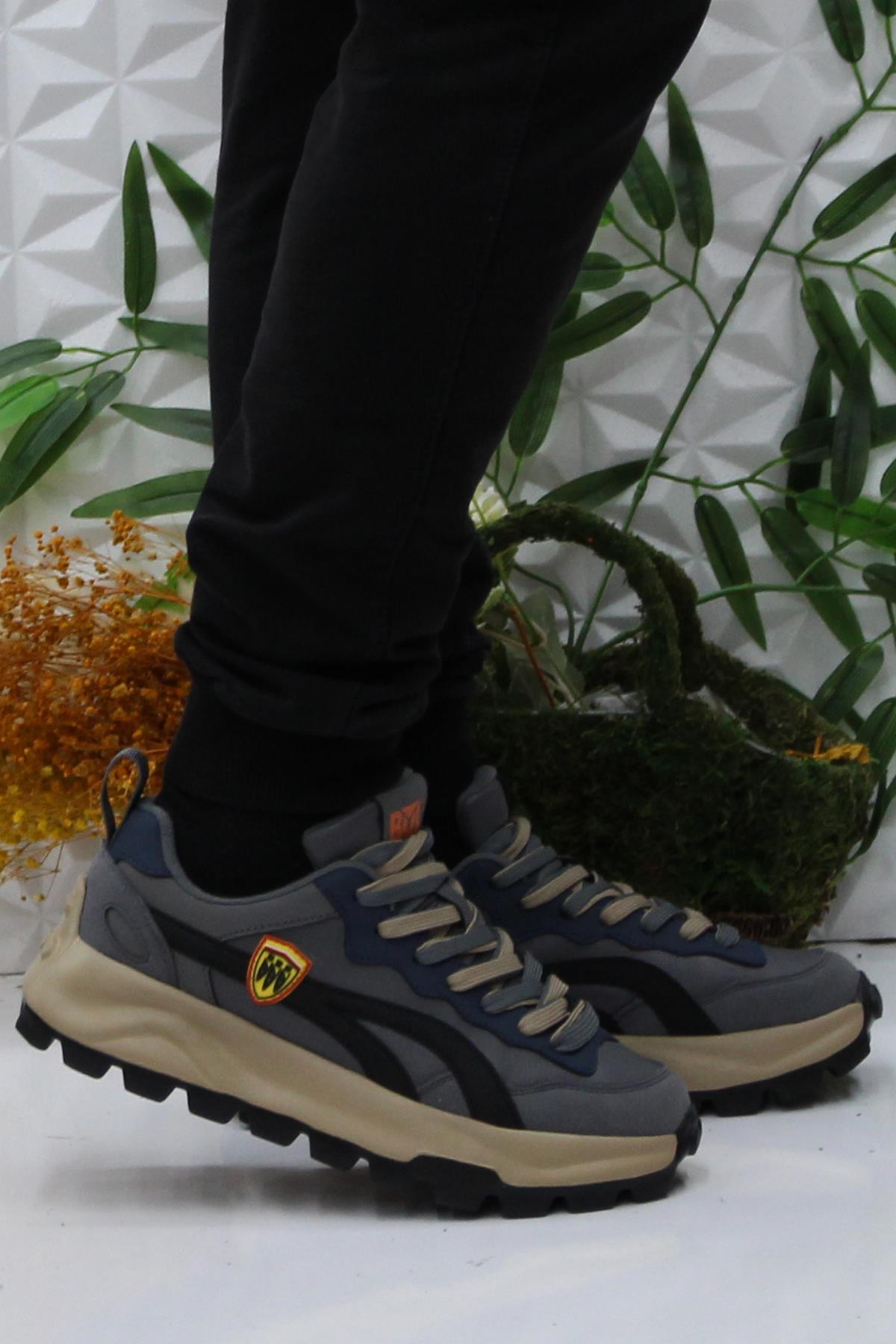 250437 Füme Hafif Orijinal Ürün Rahat Erkek Ayakkabı - Görsel 2