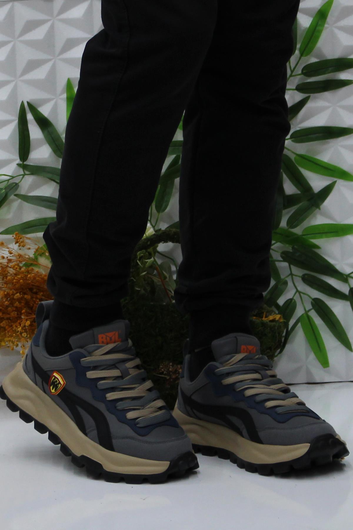 250437 Füme Hafif Orijinal Ürün Rahat Erkek Ayakkabı - Görsel 3