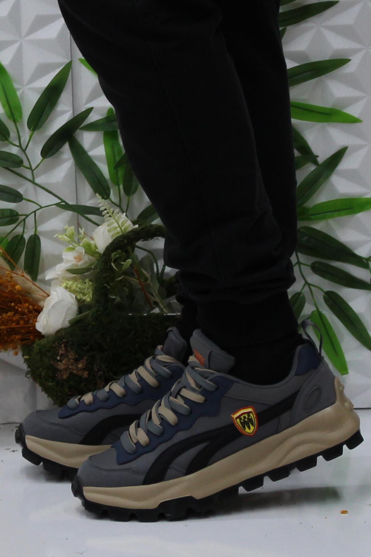 250437 Füme Hafif Orijinal Ürün Rahat Erkek Ayakkabı - Görsel 4