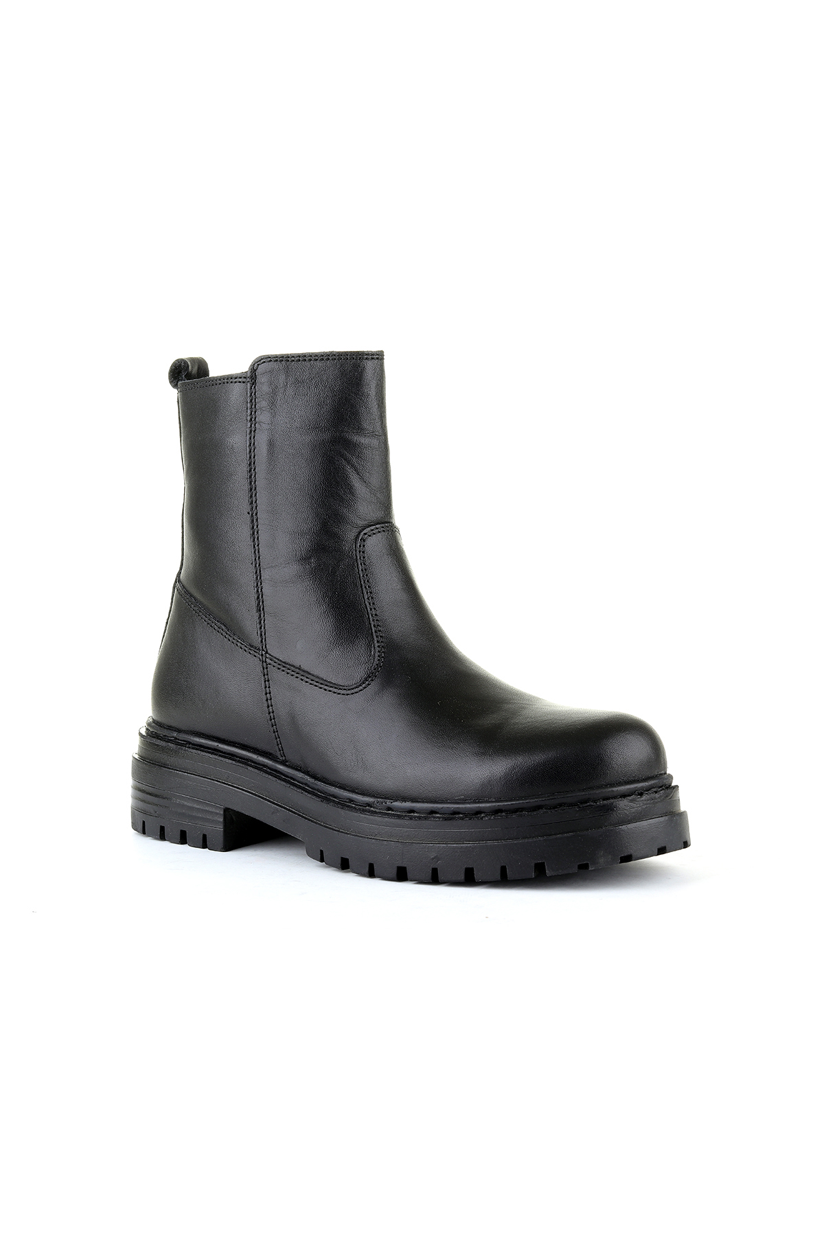 . 4588 Fermuarlı Hakiki Deri Kadın Bot - Görsel 5