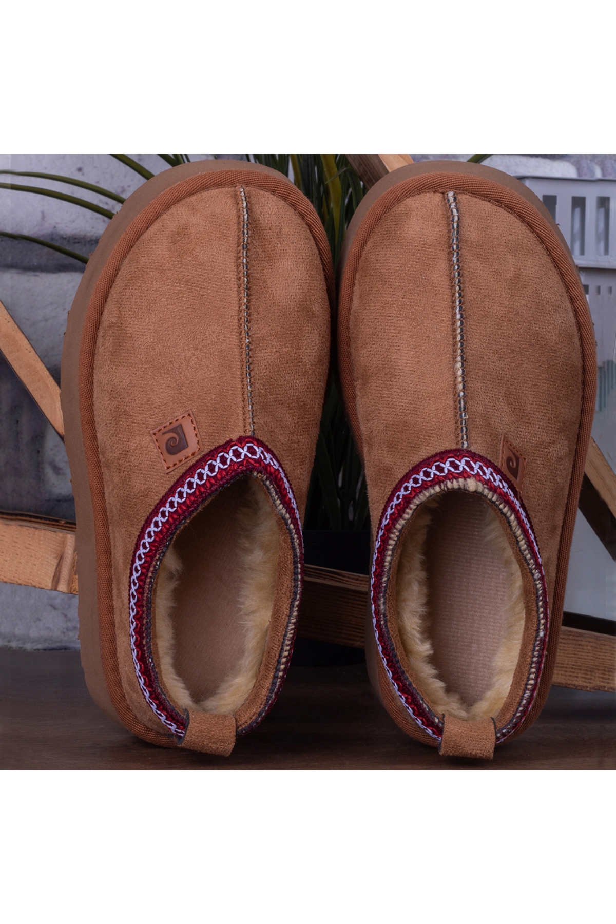 54395 Kadın Mini Bot Bilek Boy Taba - Görsel 5