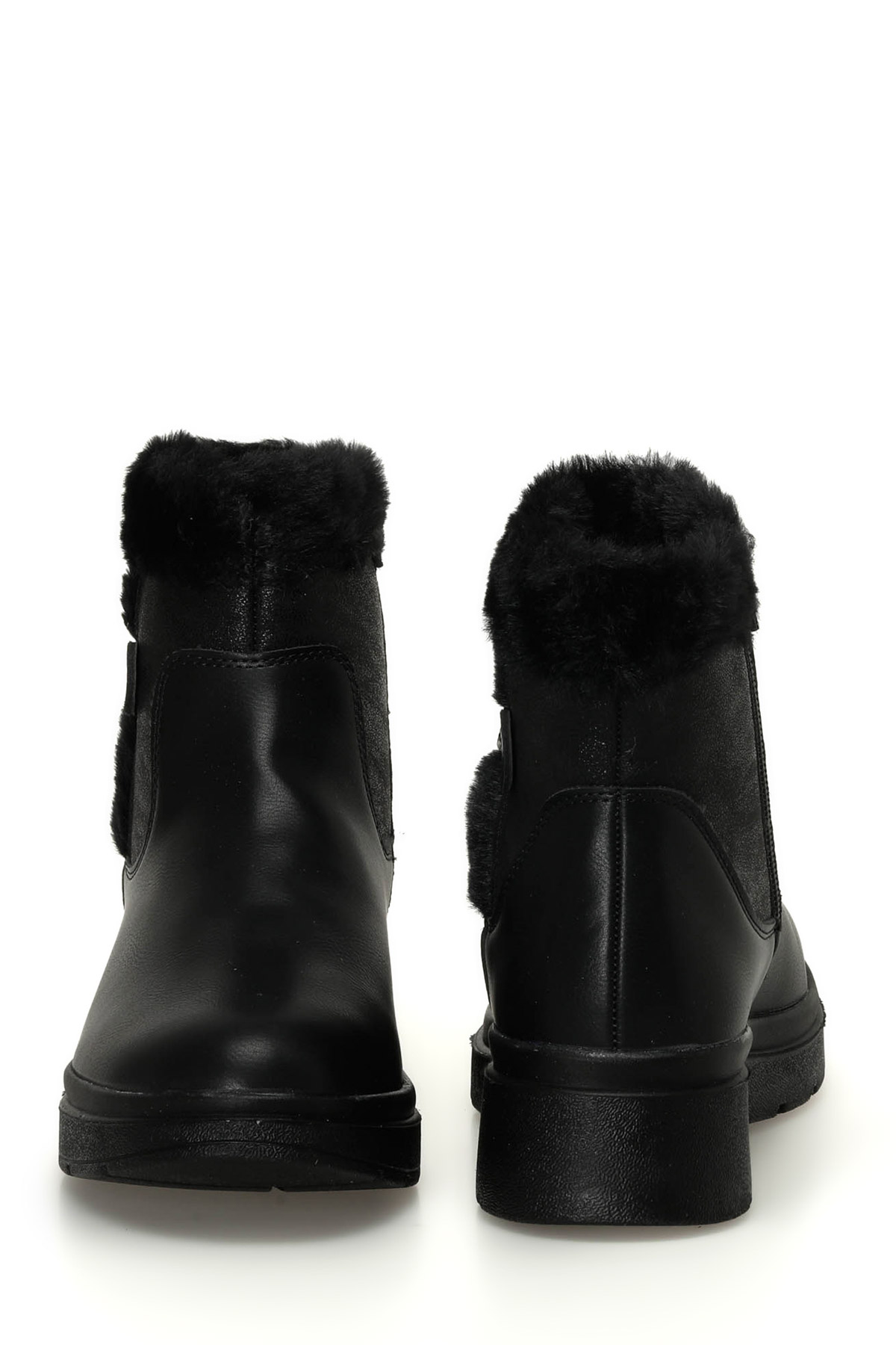 Polaris 166693.Z4PR Siyah Kadın Düz Bot - Görsel 6