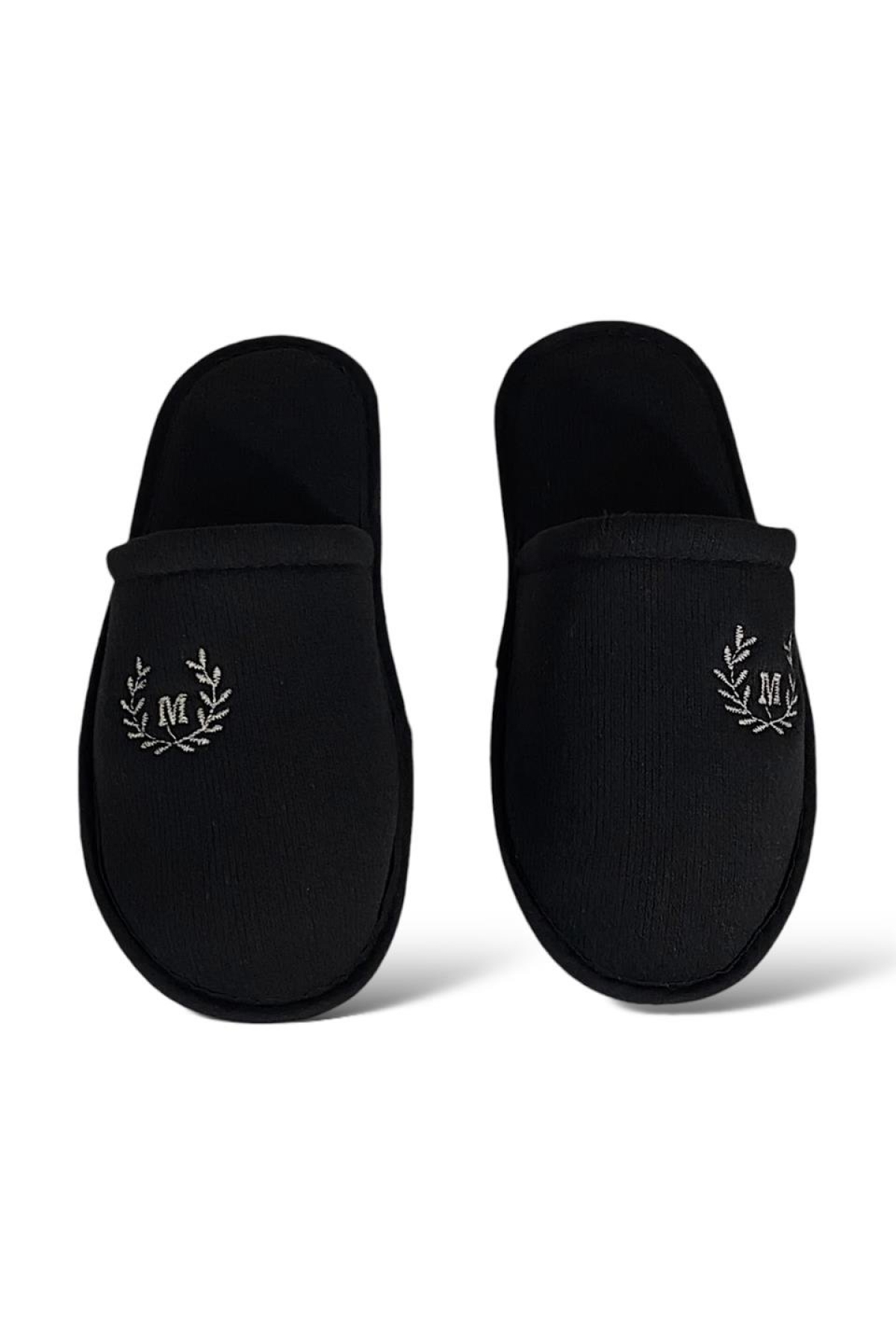 Kışlık Erkek Ev Terliği SİYAH - BEYAZ - Görsel 6