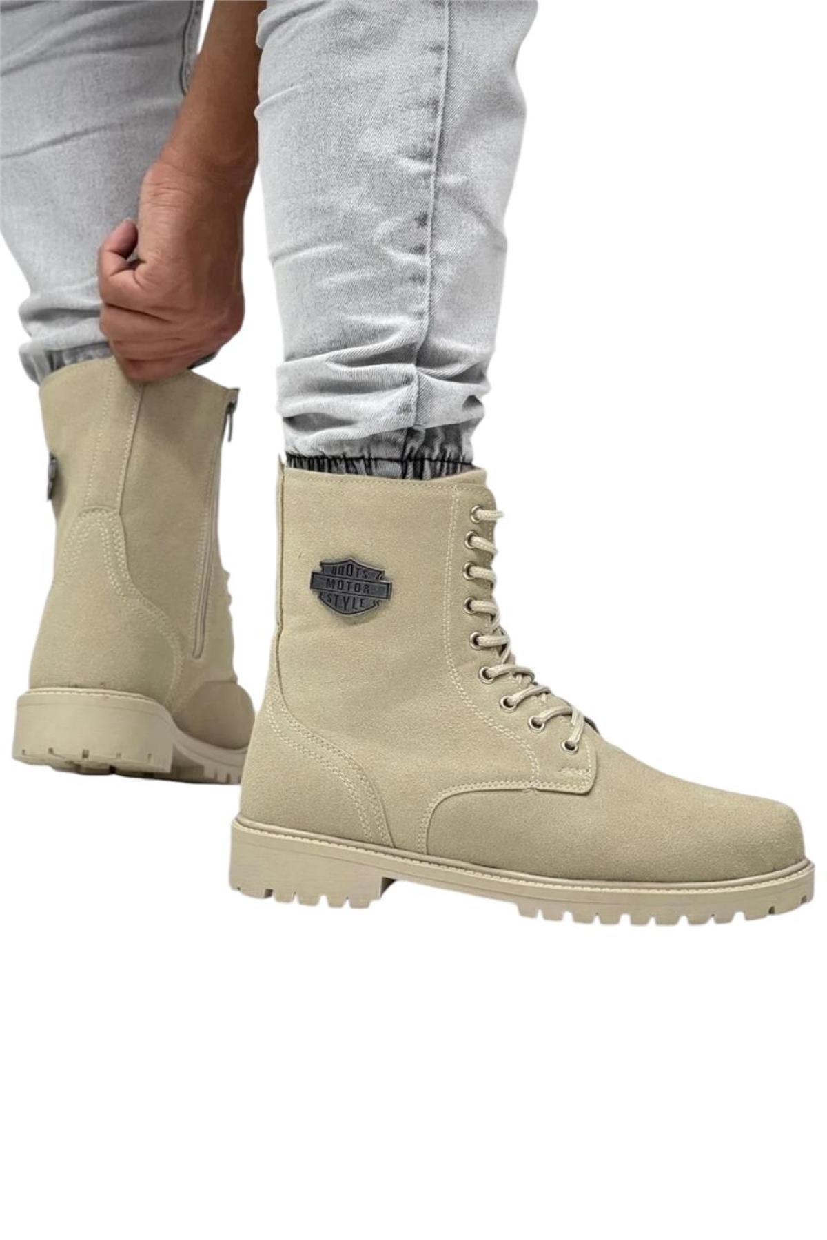 Erkek Postal Fermuarlı Bot BEJ - Görsel 2