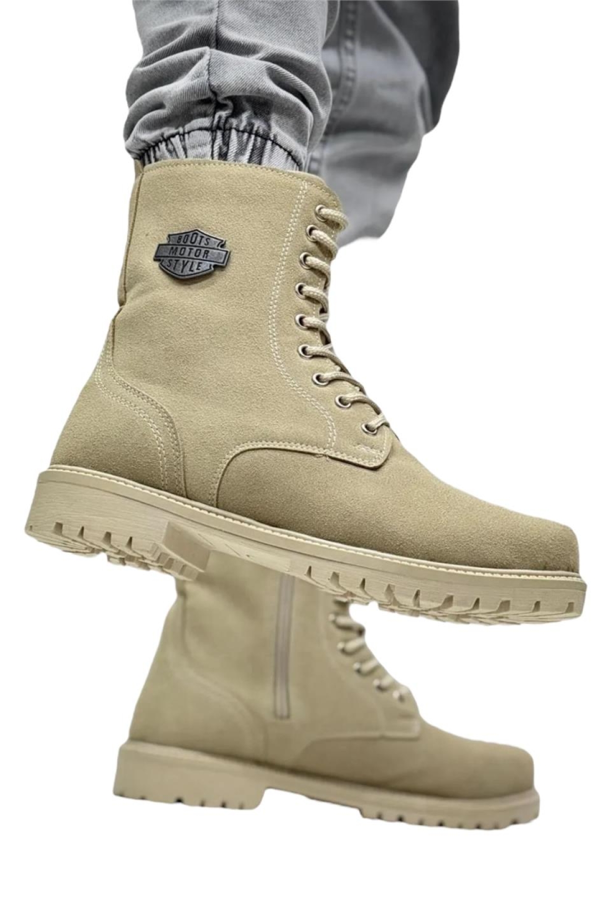 Erkek Postal Fermuarlı Bot BEJ - Görsel 4