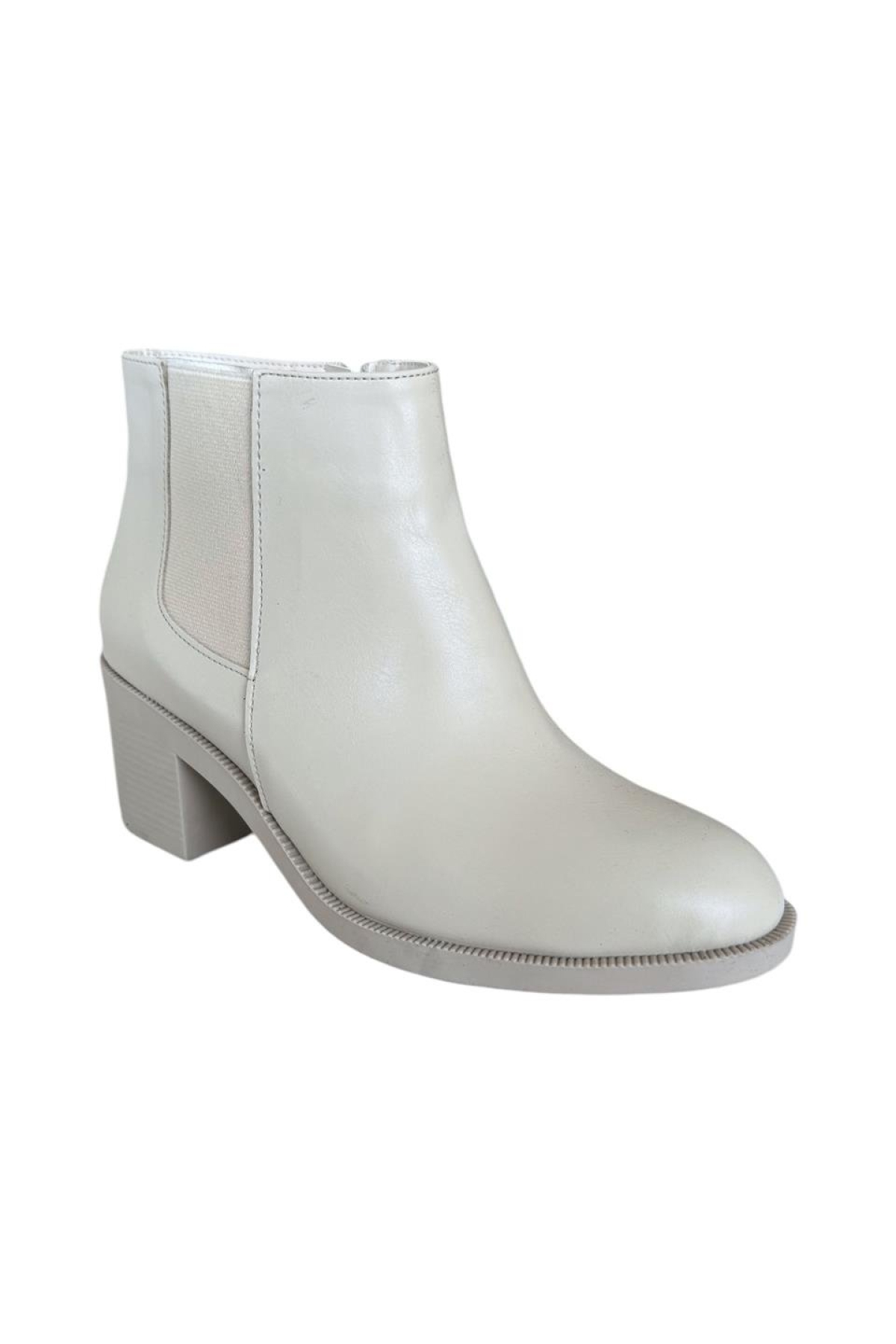Kadın Kısa Topuklu Fermuarlı Kadın Bot (7 Cm) BEJ - Görsel 3