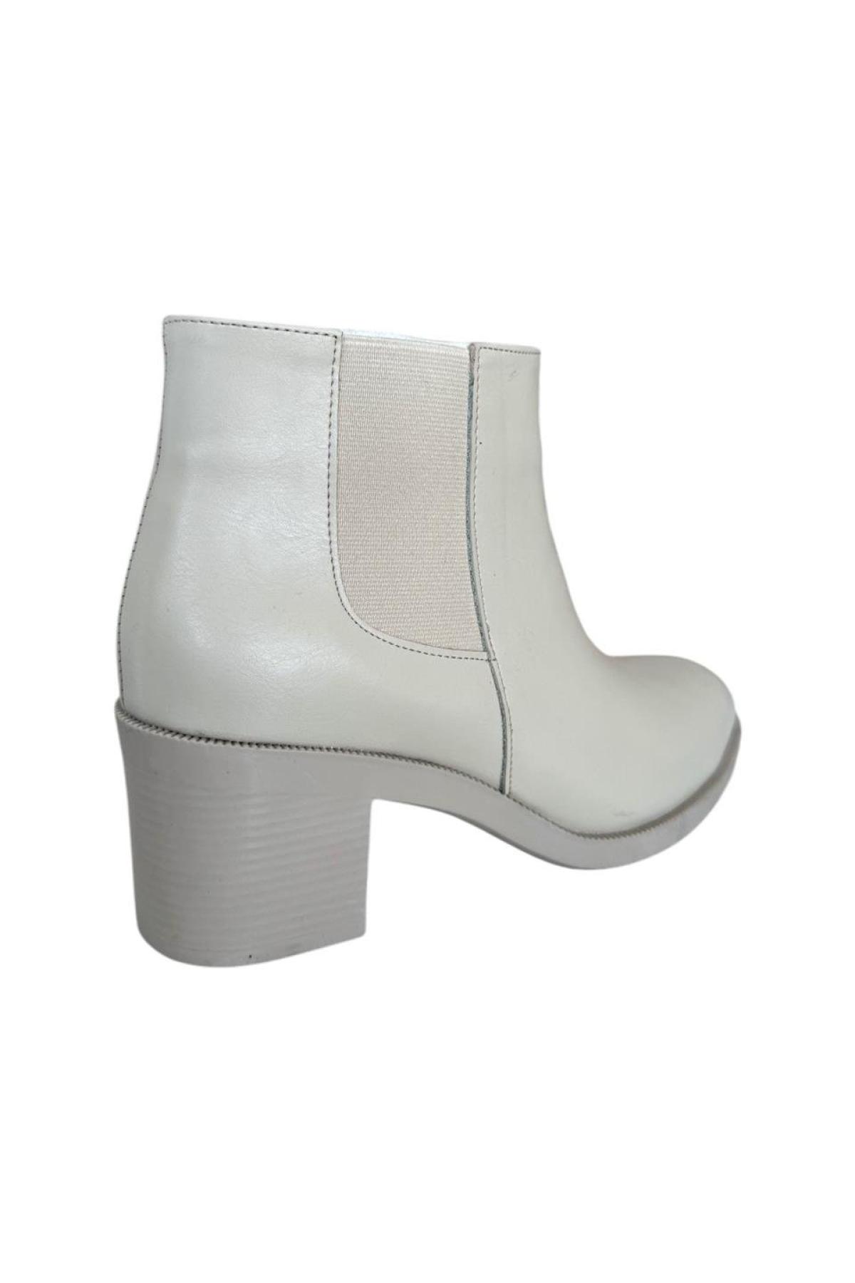 Kadın Kısa Topuklu Fermuarlı Kadın Bot (7 Cm) BEJ - Görsel 5