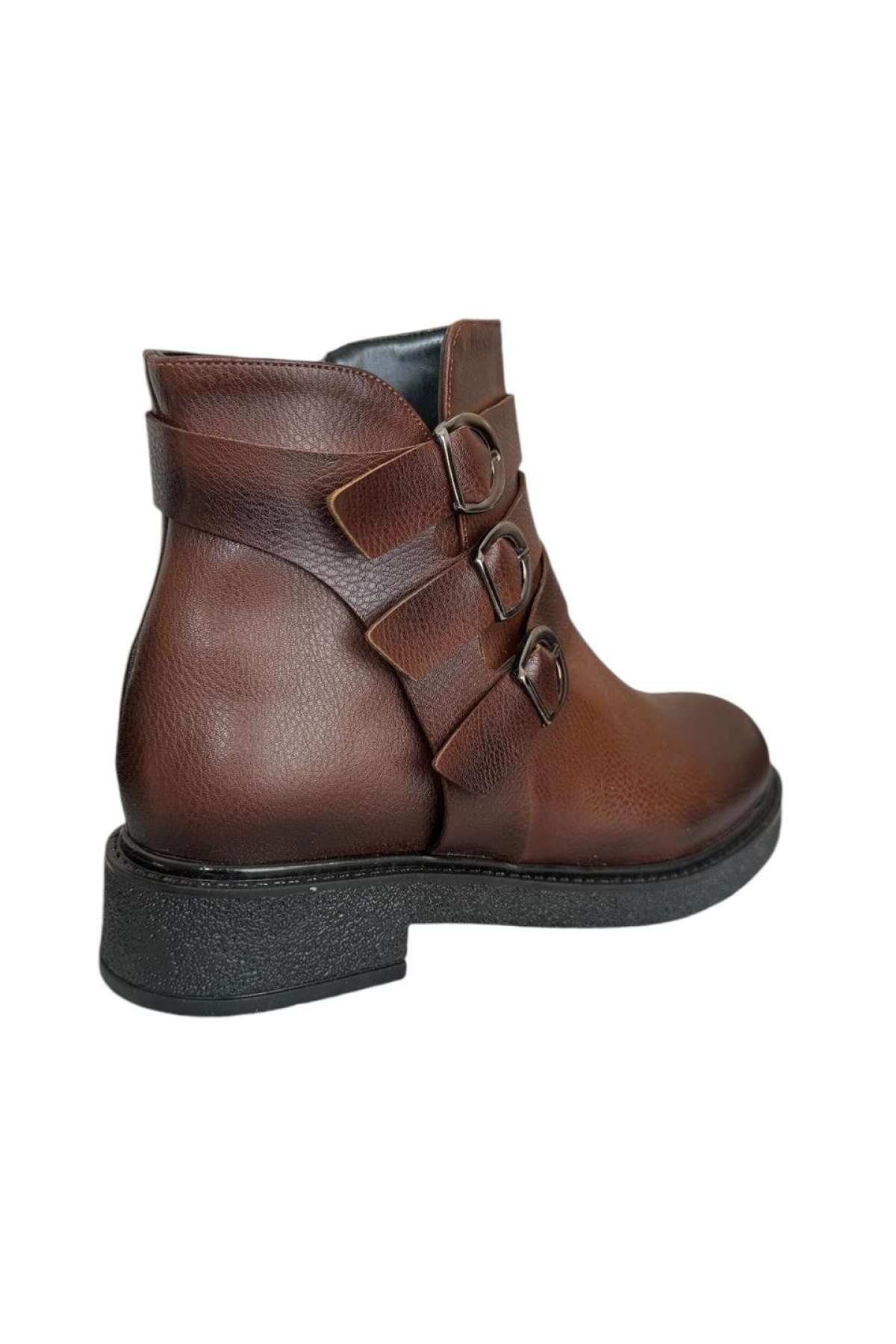 Kemerli Fermuarlı Kadın Bot TABA - Görsel 4