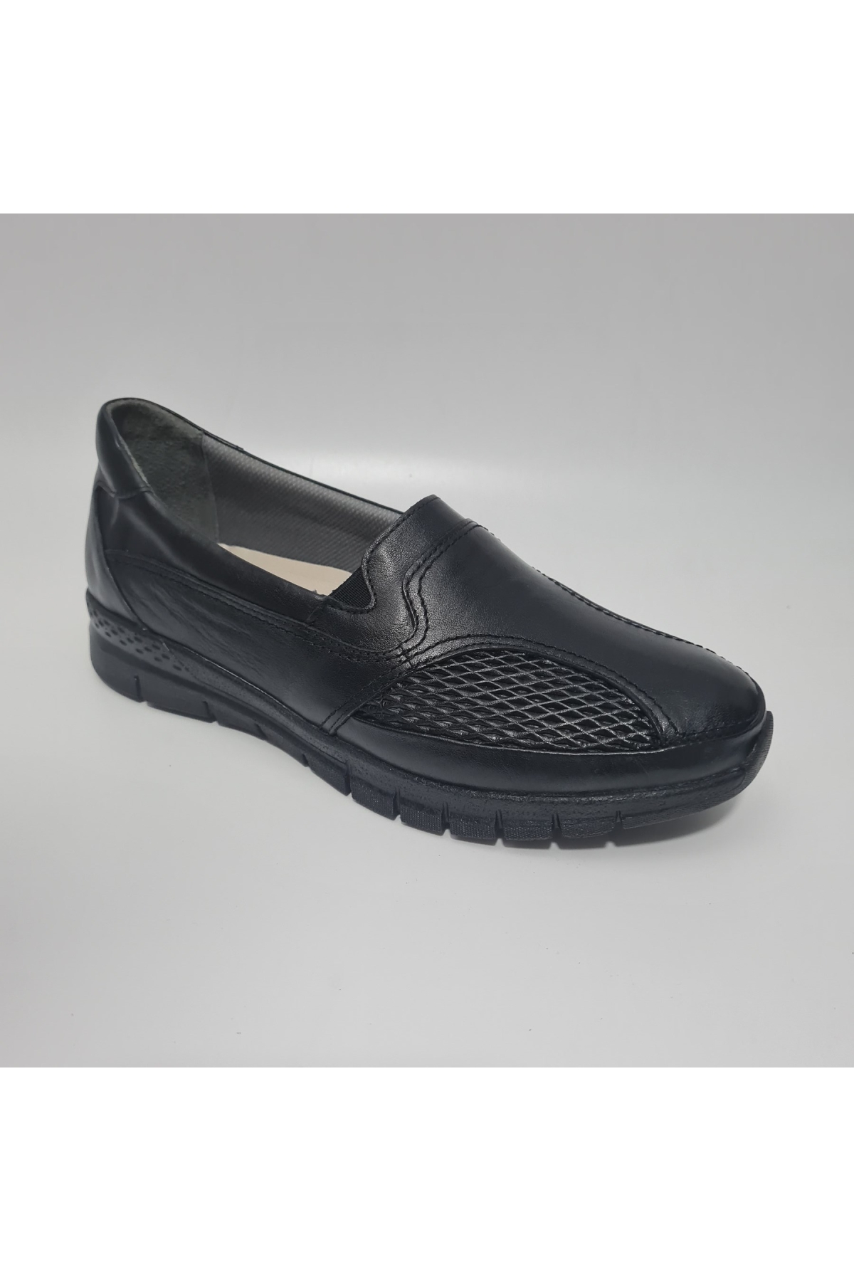 Lastikli Kemik Çıkıntısı Destekli Hakiki-Gerçek Deri Ortopedik Anatomik Ayakkabı - Görsel 3