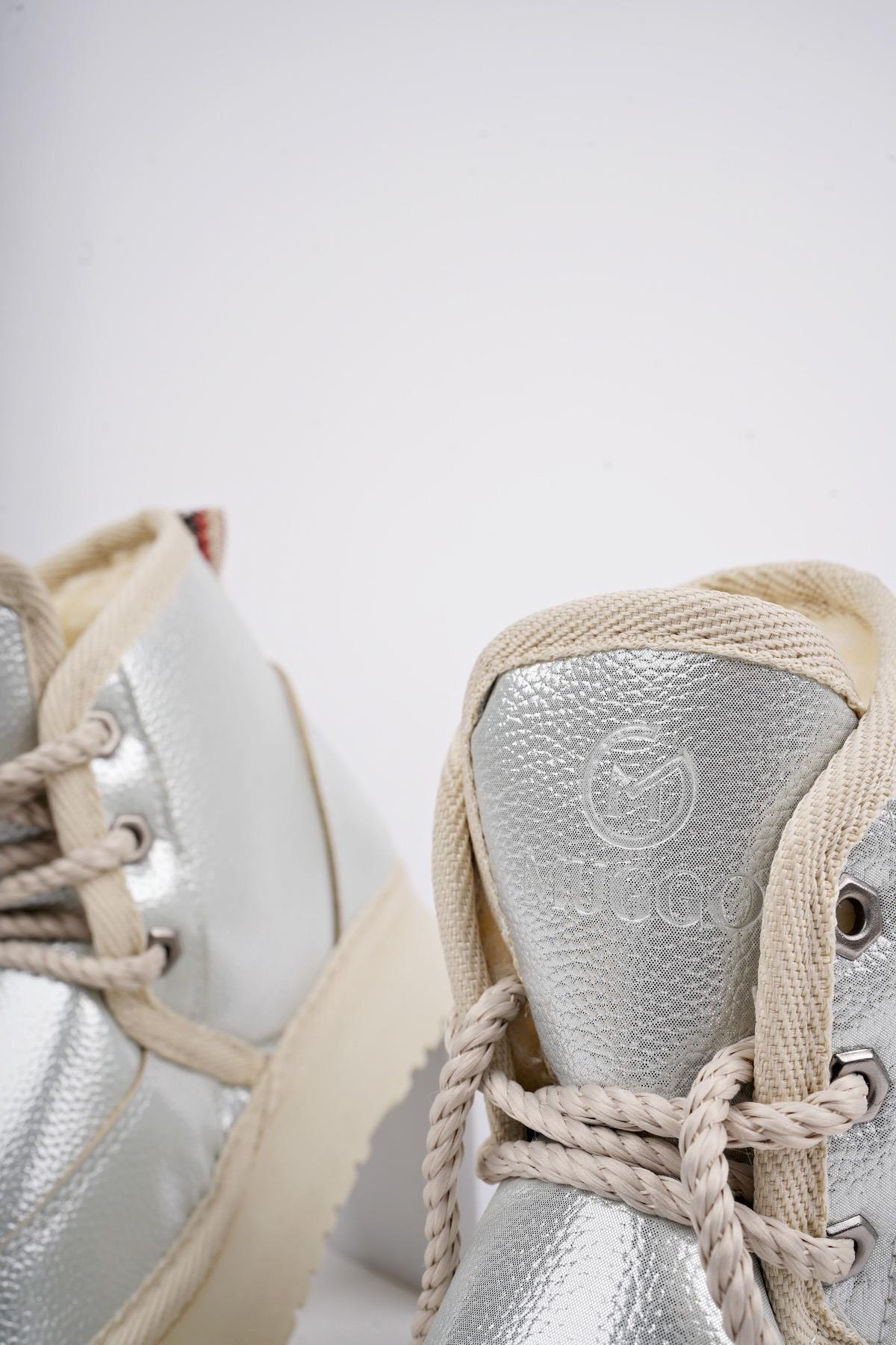 PUFFY Garantili Kalın Taban İçi Tüylü Bağcıklı Günlük Mini Yarım Çocuk Bot - Görsel 7