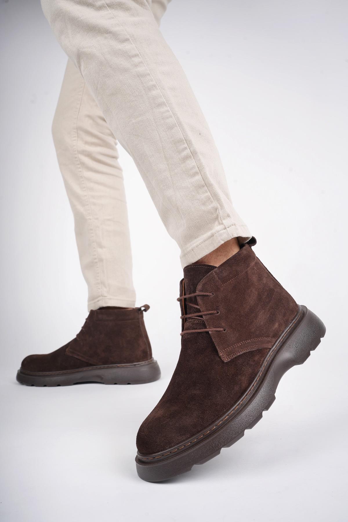 HENRY Garantili Bağcıklı Hakiki Deri Rahat Taban Erkek Chelsea Bot - Görsel 7