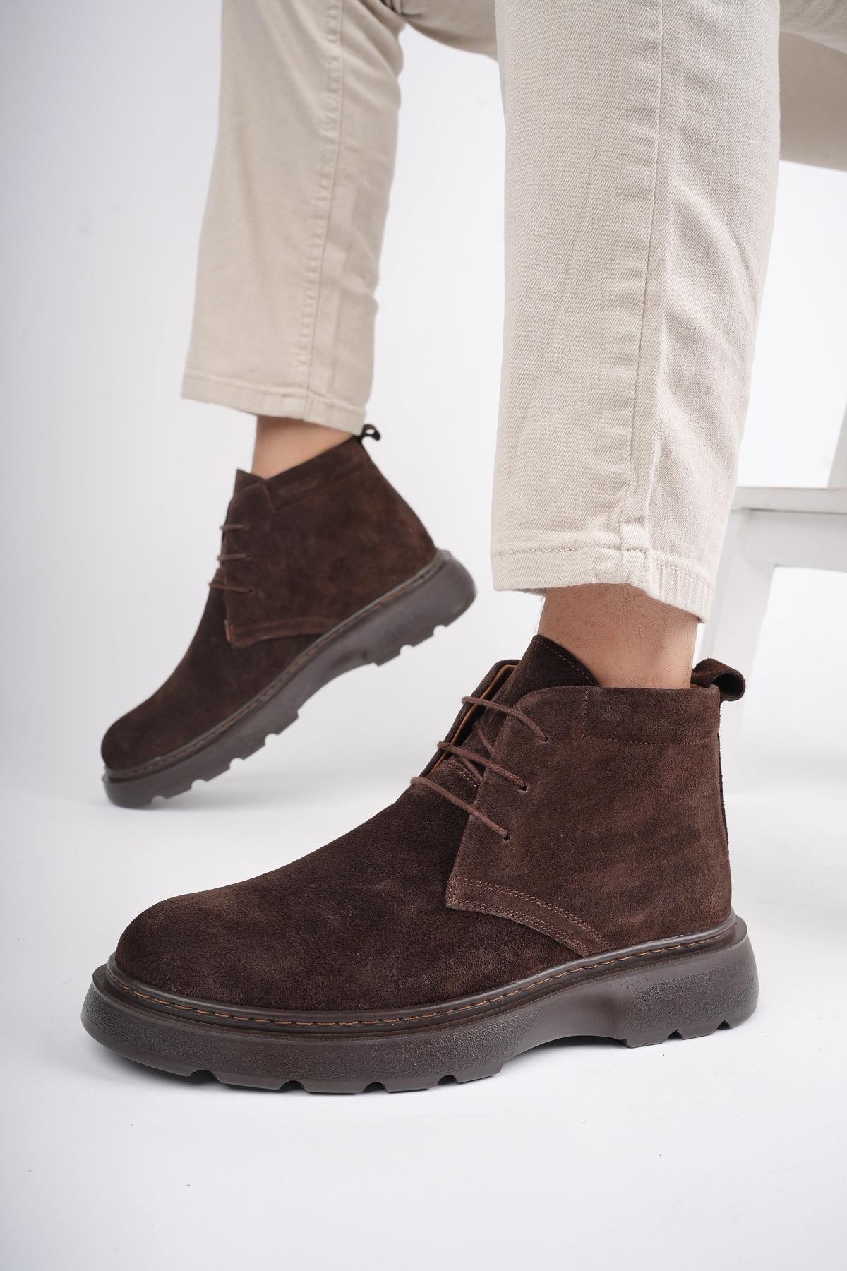 HENRY Garantili Bağcıklı Hakiki Deri Rahat Taban Erkek Chelsea Bot - Görsel 9