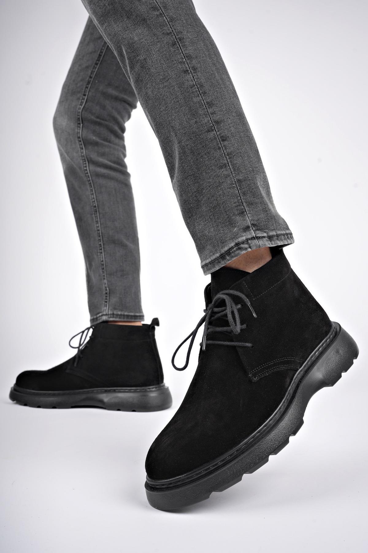 HENRY Garantili Bağcıklı Hakiki Deri Rahat Taban Erkek Chelsea Bot - Görsel 6